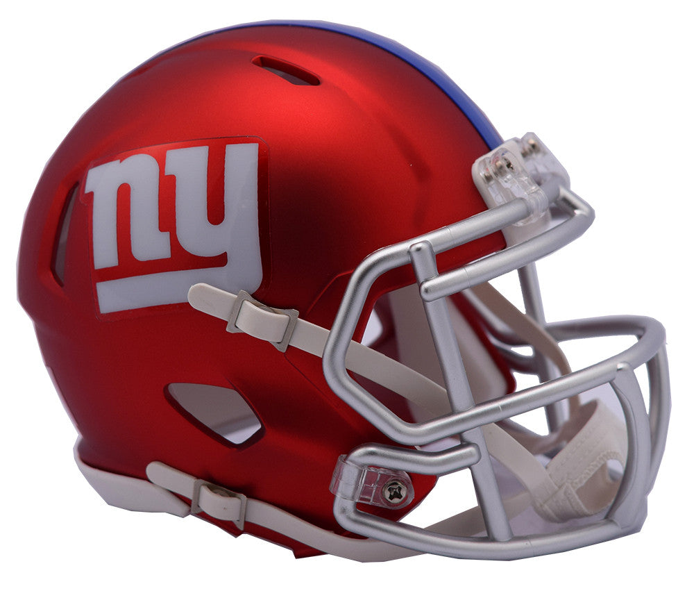 New York Giants Blaze Speed Mini Helmet - Officially Licensed NFL Collectible - Perfect for Display, Gifts & Fan Collections