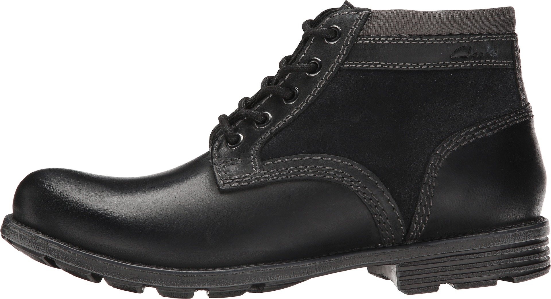Clarks Men's Darian Mid Oxford Shoes - Classic Leather Dress Shoes for Business & Casual Wear | Comfortable Slip-Resistant Formal Footwear for Office, Wedding & Daily Use