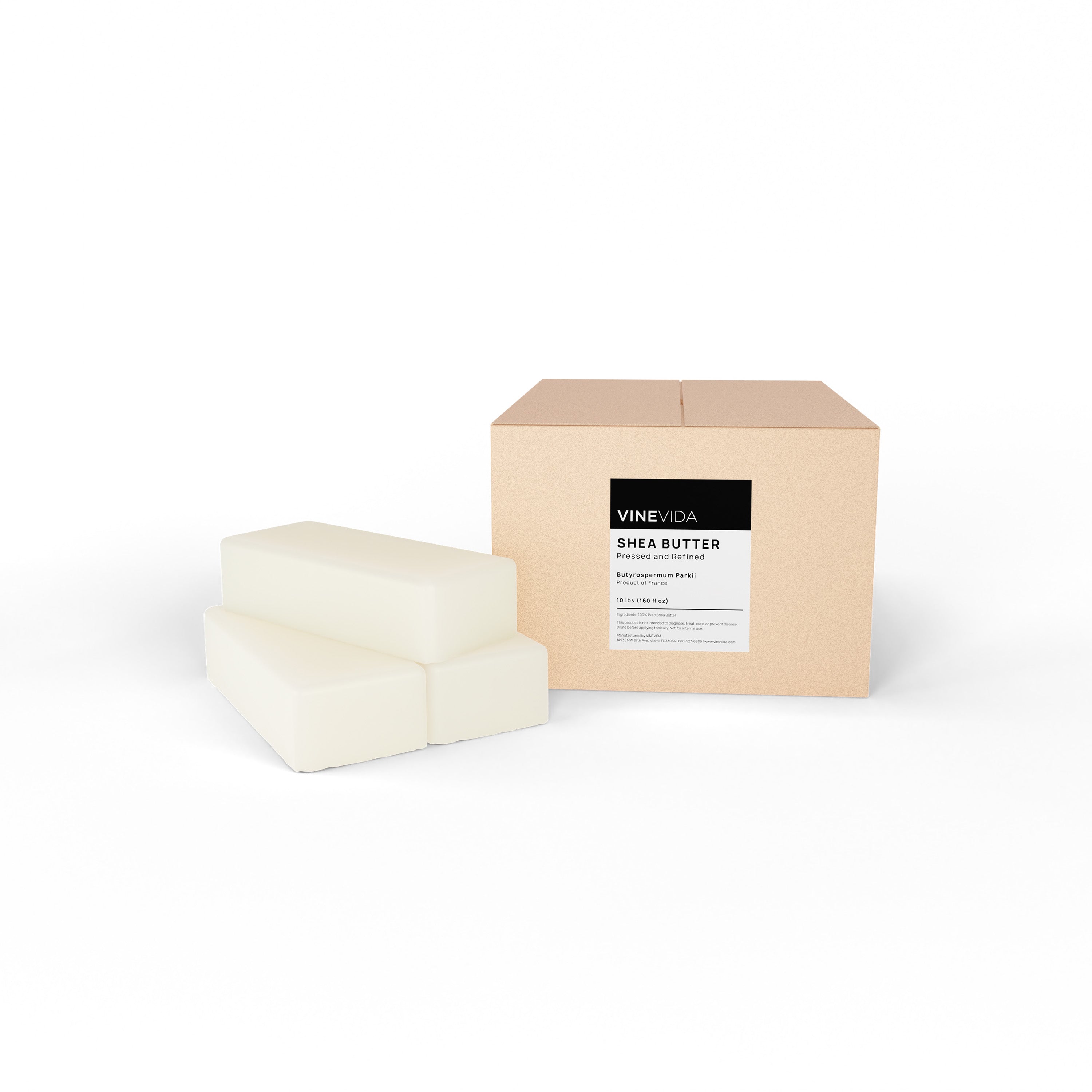 Pure Refined Shea Butter for Skin & Hair Care - Moisturizing, Healing & Nourishing - Ideal for Dry Skin, Eczema & DIY Beauty Products