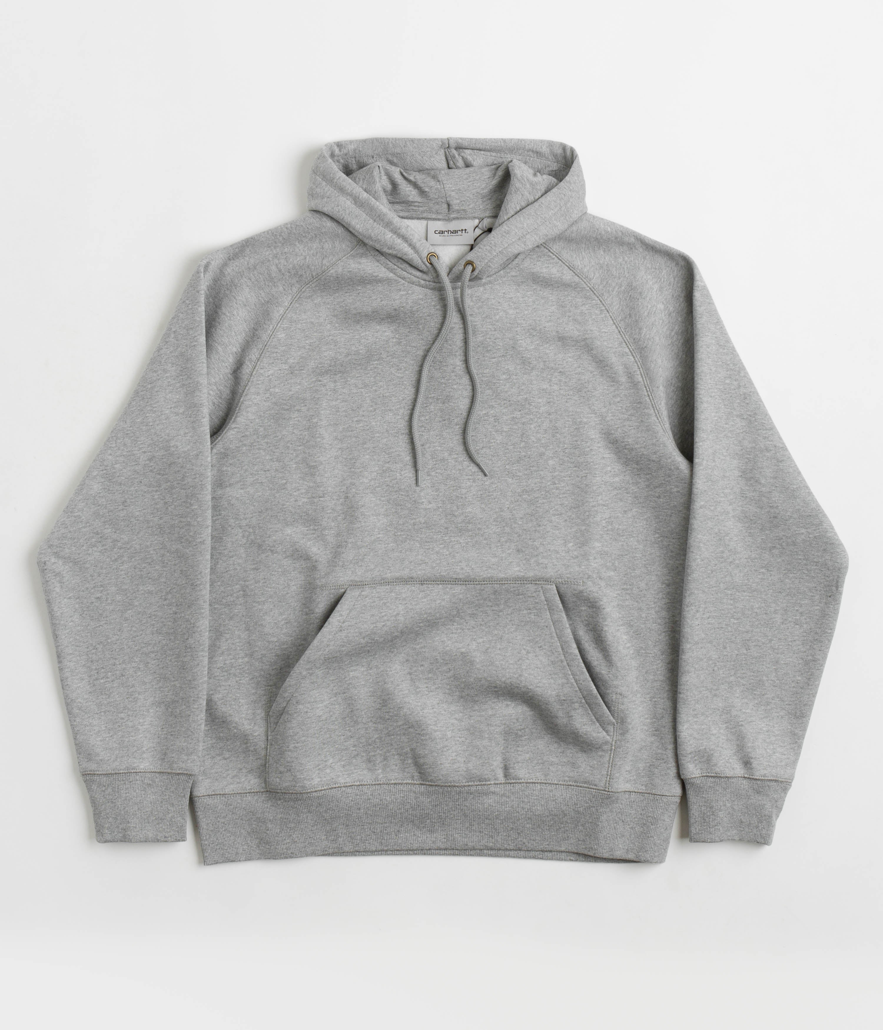 Carhartt Chase Hoodie - Grey Heather & Gold Color, Durable Workwear Hoodie for Men - Perfect for Outdoor Work, Hiking & Casual Wear