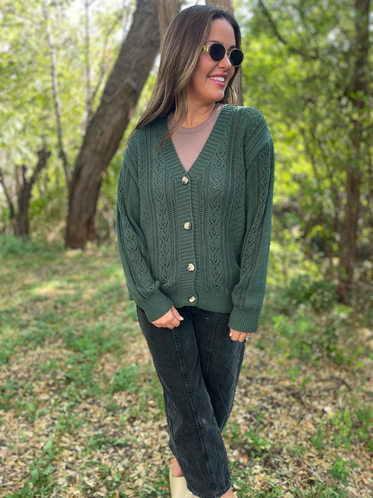 PREORDER: Austin Button Cardigan for Women - 4 Color Options (Beige, Black, Navy, Gray) | Cozy Fall & Winter Layering Piece for Office, Dates & Casual Outings