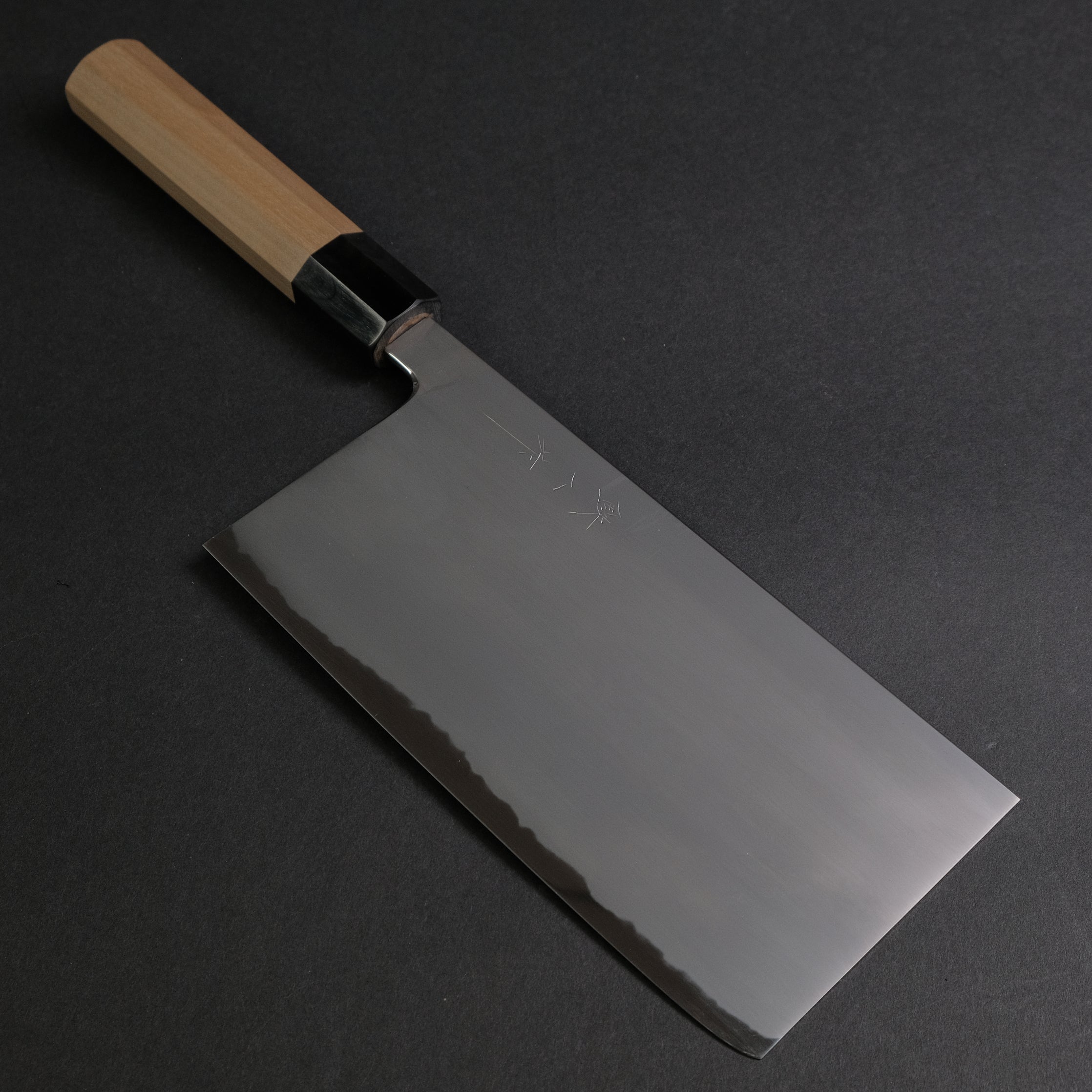 Premium Tetsujin Blue #2 Kasumi Nakiri Japanese Chef Knife 220mm - Extra Large Ho Wood Handle - Professional Kitchen Knife for Slicing, Chopping Vegetables & Herbs