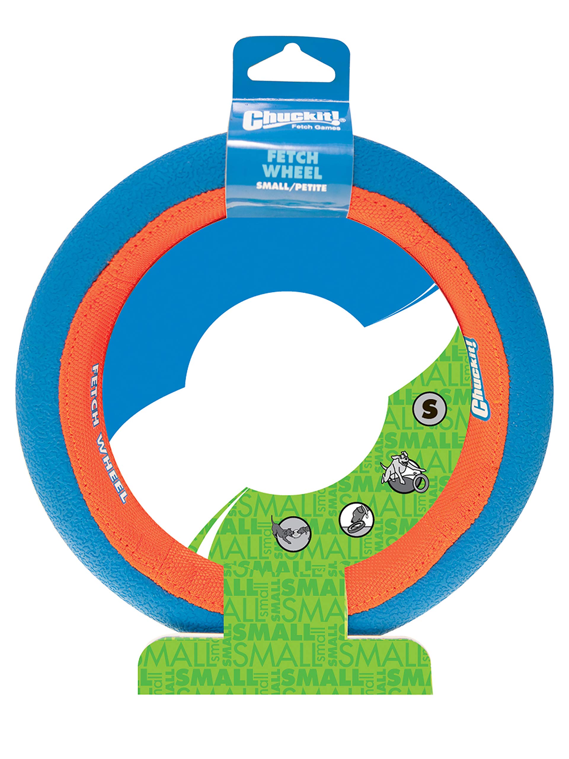 ChuckIt! Fetch Wheel Toy for Small Dogs - Durable Interactive Outdoor Dog Toy for Training, Exercise & Play - Perfect for Backyard, Park & Beach Fun