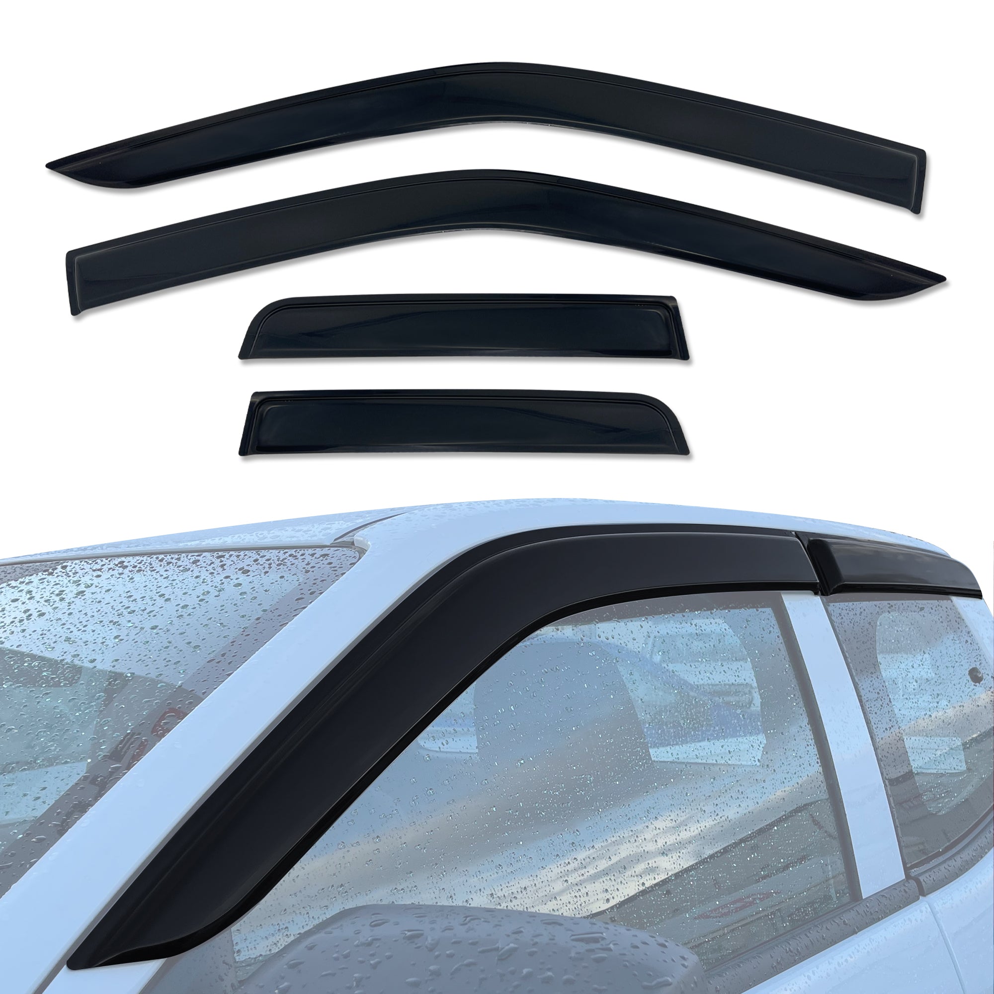Premium Weather Shields for Mazda BT-50 Extra Cab (2020-Present) - Durable Rain Guards & Wind Deflectors for All-Weather Protection & Style