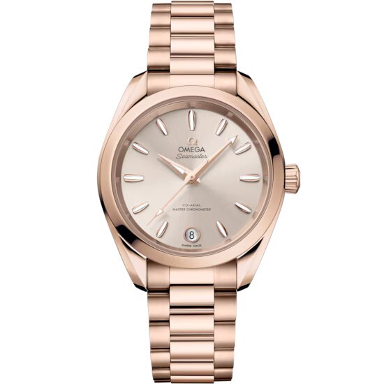 Omega Seamaster Aqua Terra 18K Sedna™ Gold Unisex Luxury Watch - Perfect for Business, Formal Events & Everyday Wear
