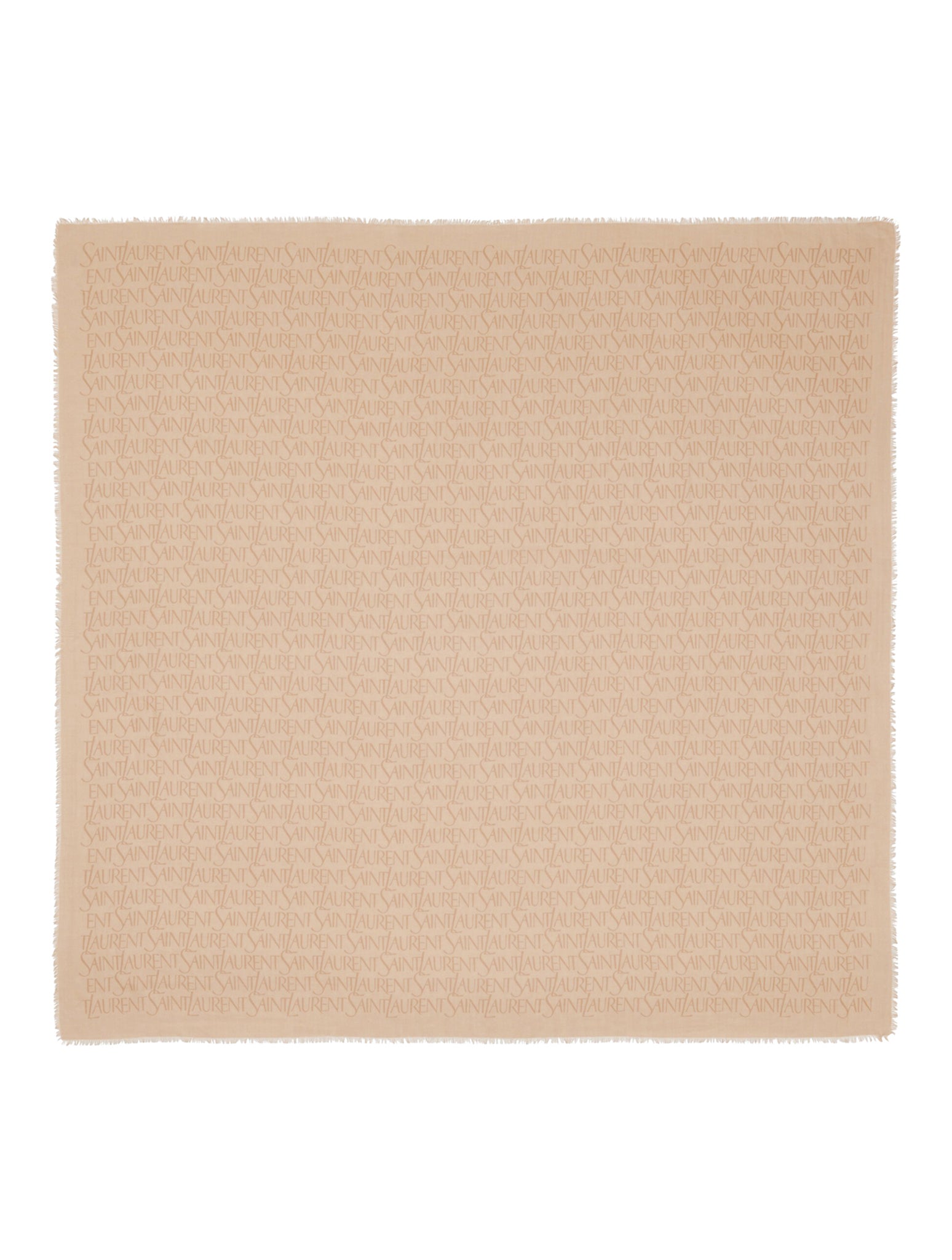 Saint Laurent Grand Carre Scarf in Nude Neutrals - 7476803Y668 9765 Beige Light Brown | Luxury Fashion Accessory for Women, Perfect for Everyday Wear & Special Occasions