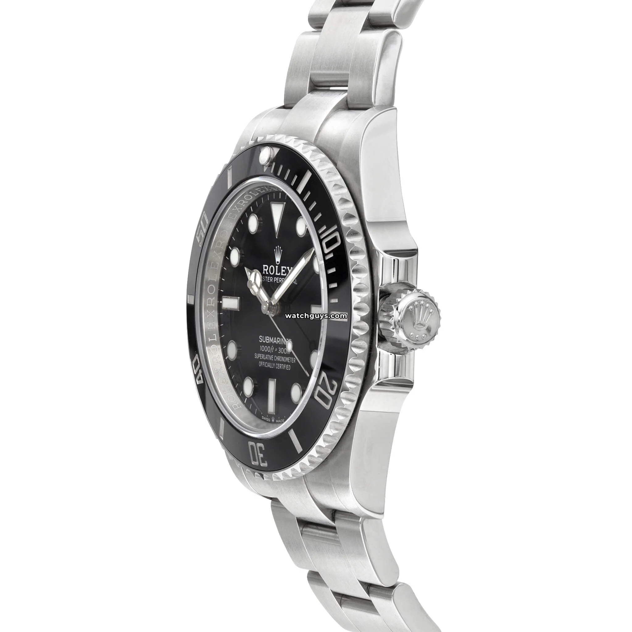 Rolex Submariner 124060 No Date Men's Luxury Dive Watch - Stainless Steel, 41mm, Waterproof 300m - Perfect for Diving, Swimming & Formal Occasions
