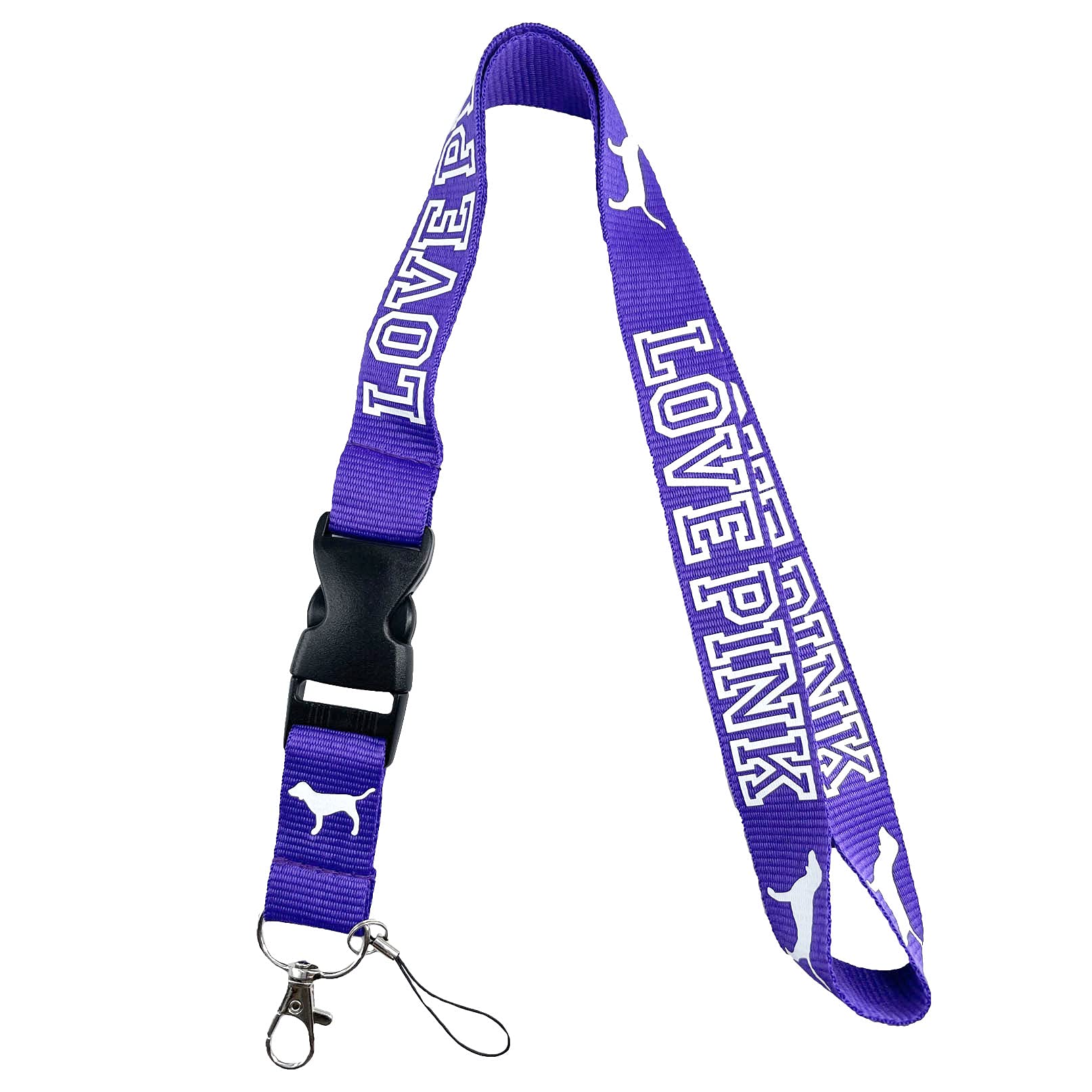Detachable Lanyard with Quick Release Buckle - Purple Keychain Neck Strap for Women, ID Holder, Phone & Bag Accessories | Perfect for Office, Gym, Travel & Everyday Use