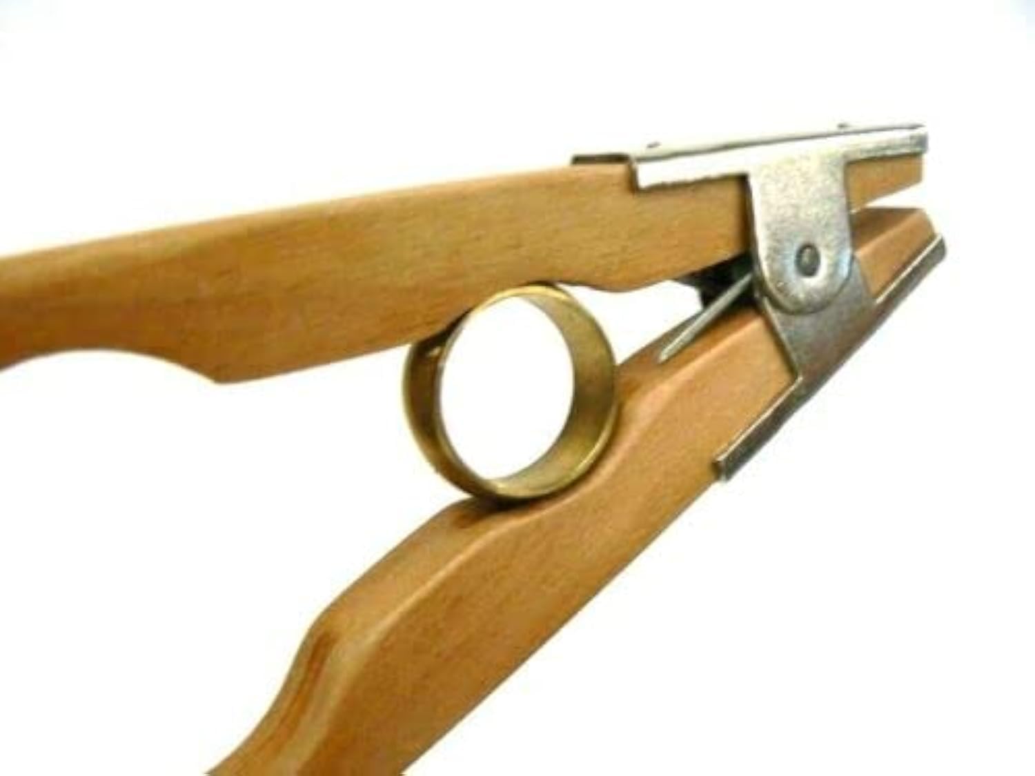 JTS Ring Holder Tool - Wooden Jewelry Making Hand Clamp for Ring Grinding & Polishing - Perfect for Jewelers, DIY Crafters & Metalworking Enthusiasts