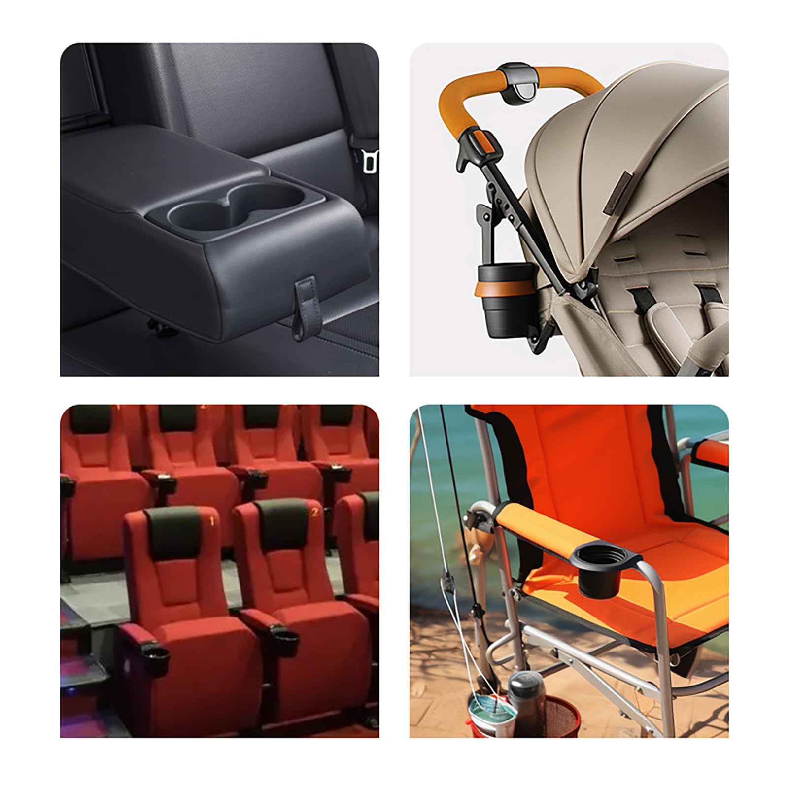 Best Car Seat Snack Tray & Cup Holder for Kids - Portable Travel Food Tray with Storage for Strollers & Most Car Seats - Perfect for Road Trips, Snacking & Keeping Kids Entertained