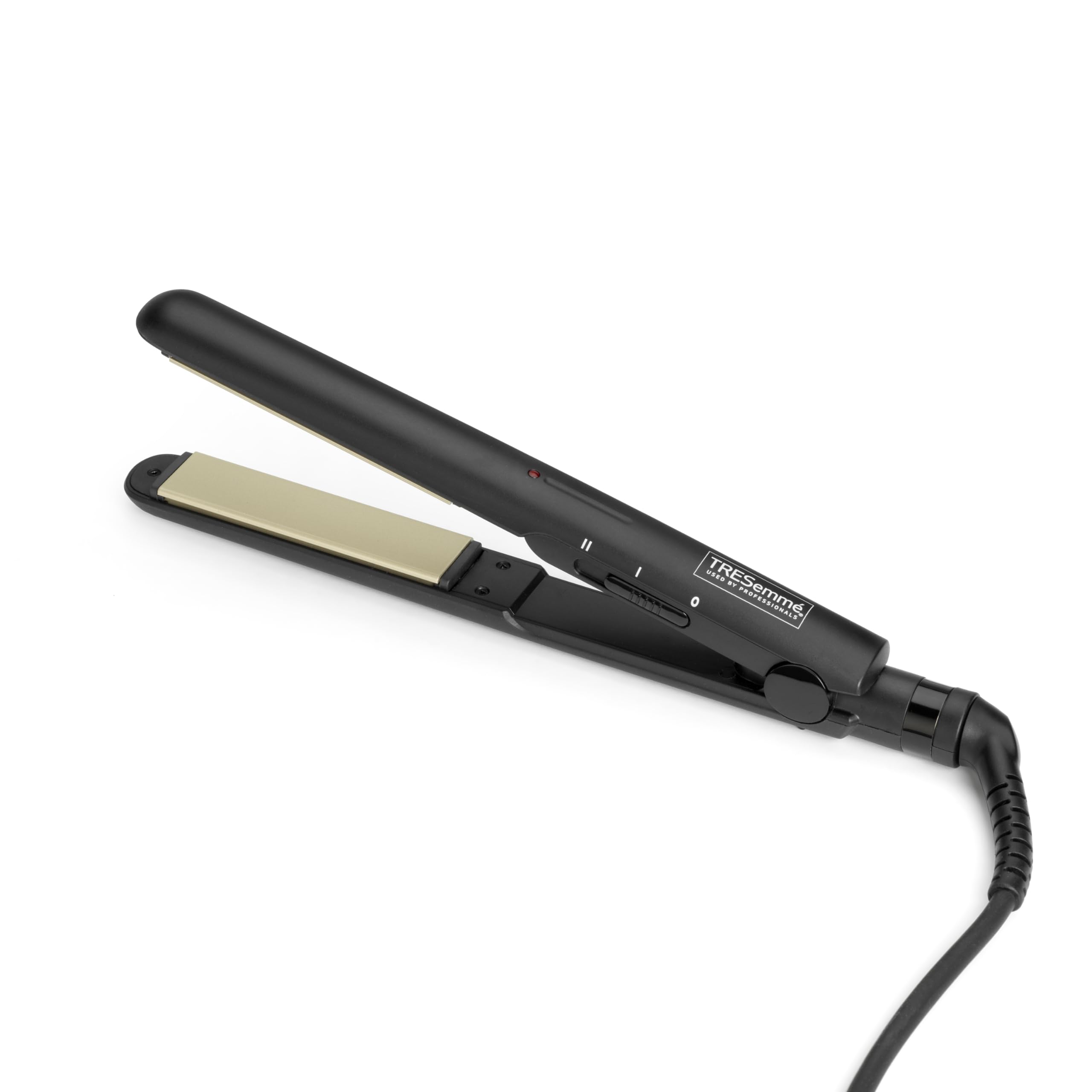 TRESemme Professional Ceramic Flat Iron Hair Straightener - 230°C Adjustable Temperature with Smooth Ceramic Plates for Salon-Quality Styling - Perfect for Home Use, Travel & Worldwide Voltage (Black)