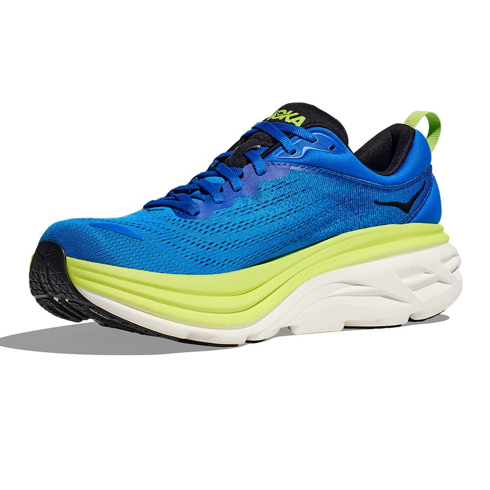 Hoka Men's Bondi 8 Running Shoes - Lightweight Cushioned Sneakers for Marathon, Jogging & Walking - Breathable Mesh Upper with Maximum Support & Comfort