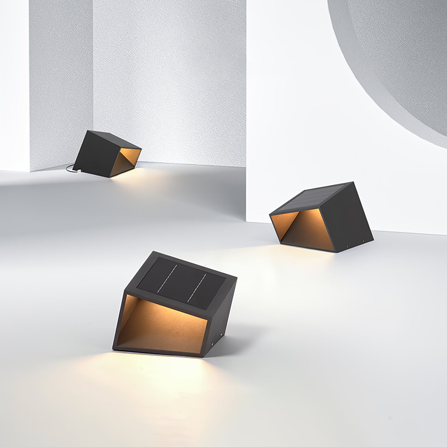 Solar Powered LED Cube Garden Lights - Waterproof Outdoor Landscape Lighting for Patio, Yard, Pathway, Deck (Set of 6) | Perfect for Backyard Decor, Garden Accent & Evening Ambiance