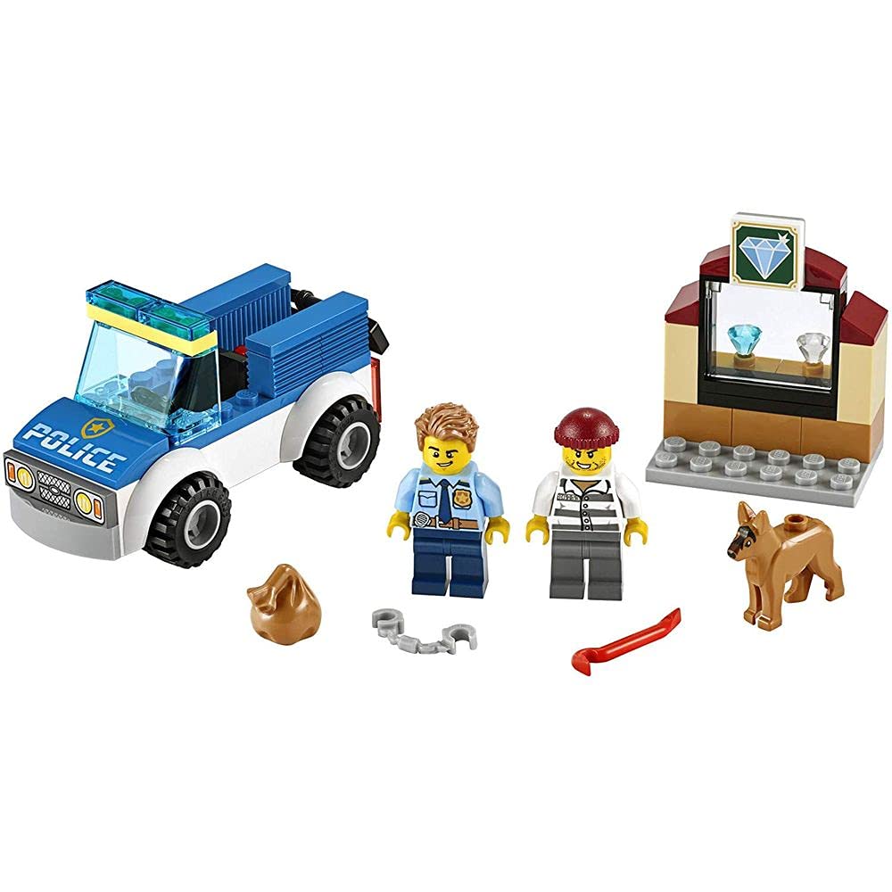 LEGO City Police Dog Unit 60241 Building Toy Set - 67 Pieces for Kids, Police Station Playset with Canine Officer & Accessories - Perfect for Creative Play & Collectors