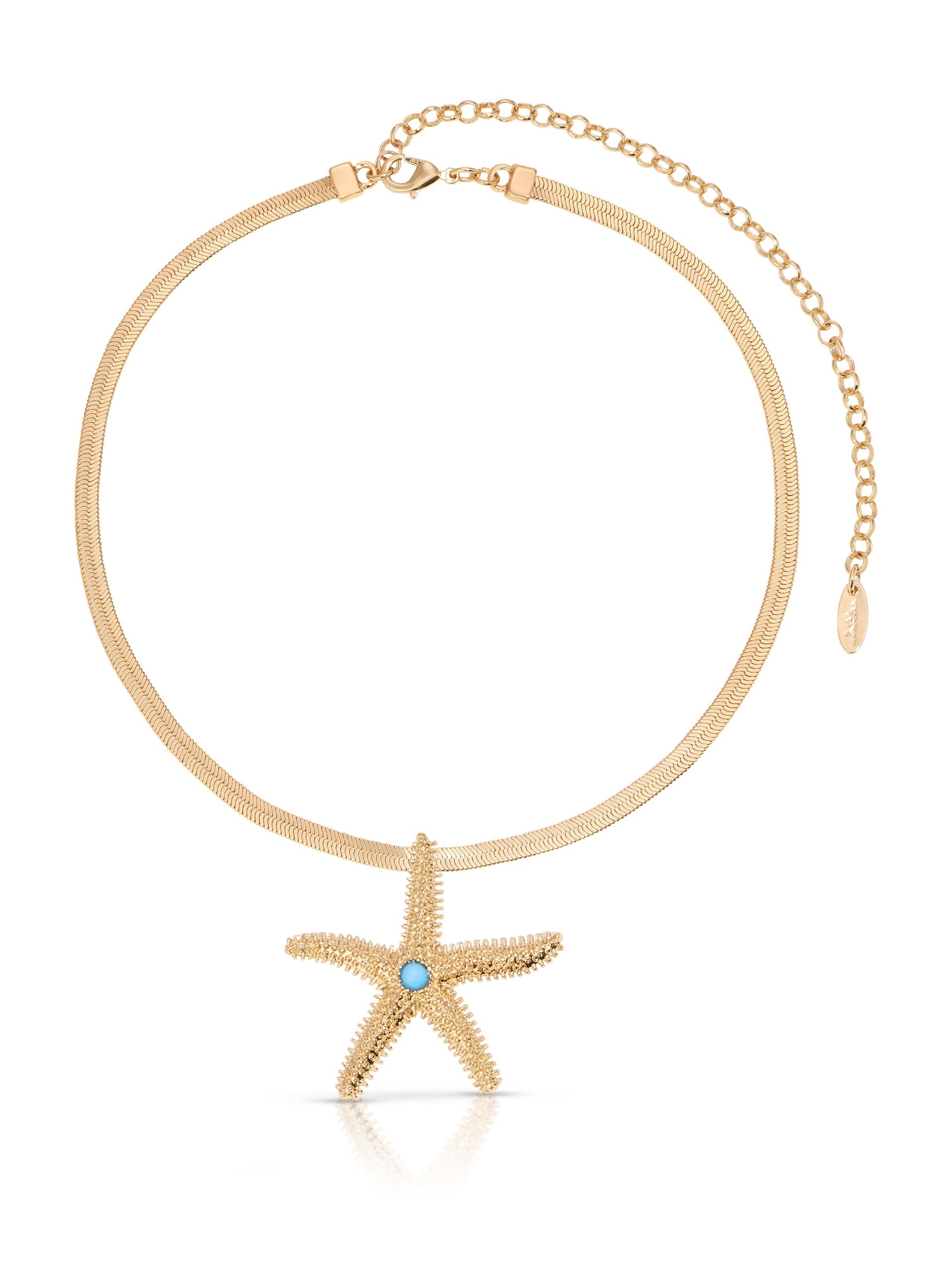 Mermaid Cove Starfish Pendant Necklace - Sterling Silver Ocean Jewelry for Women - Perfect for Beach Vacations, Summer Outfits & Gift Giving