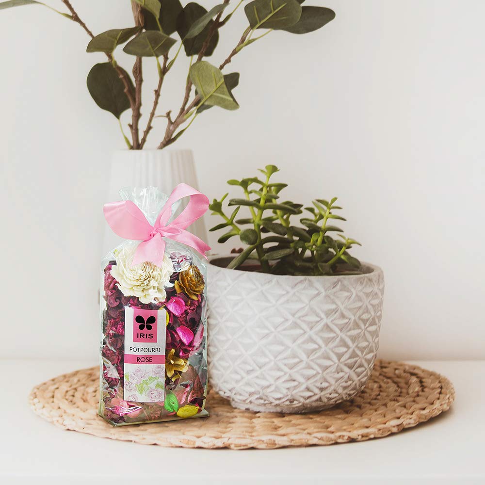 Premium Rose Potpourri - Natural Floral Home Fragrance with Long-Lasting Rose Scent | Handmade in India | 140g Red Decorative Potpourri for Living Room, Bedroom, Bathroom & Office | Mood Boosting Aromatherapy Decor