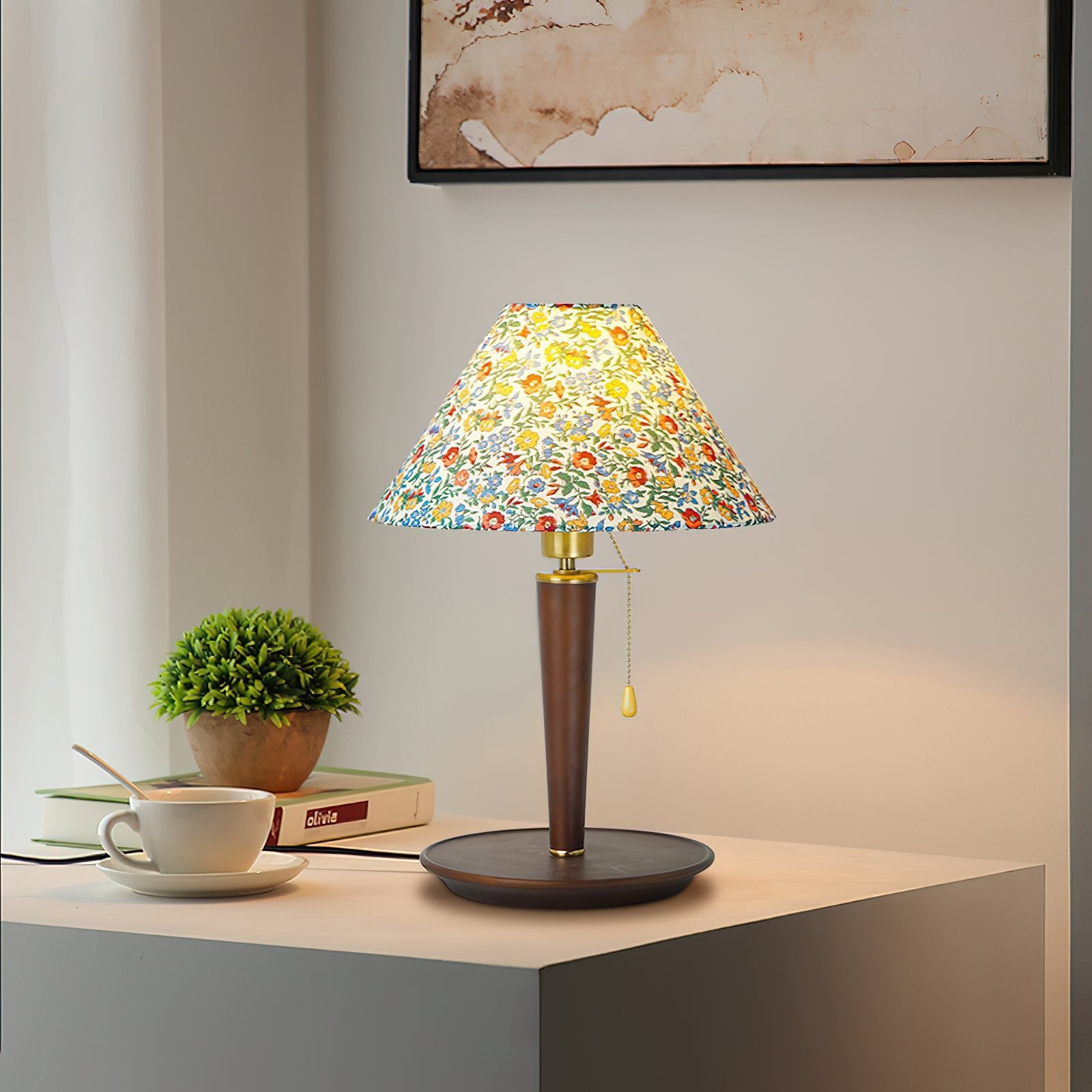 Amelia Blossom Table Lamp - Modern Floral Design Bedside & Desk Light for Home Office Decor | Perfect for Bedroom, Living Room & Study