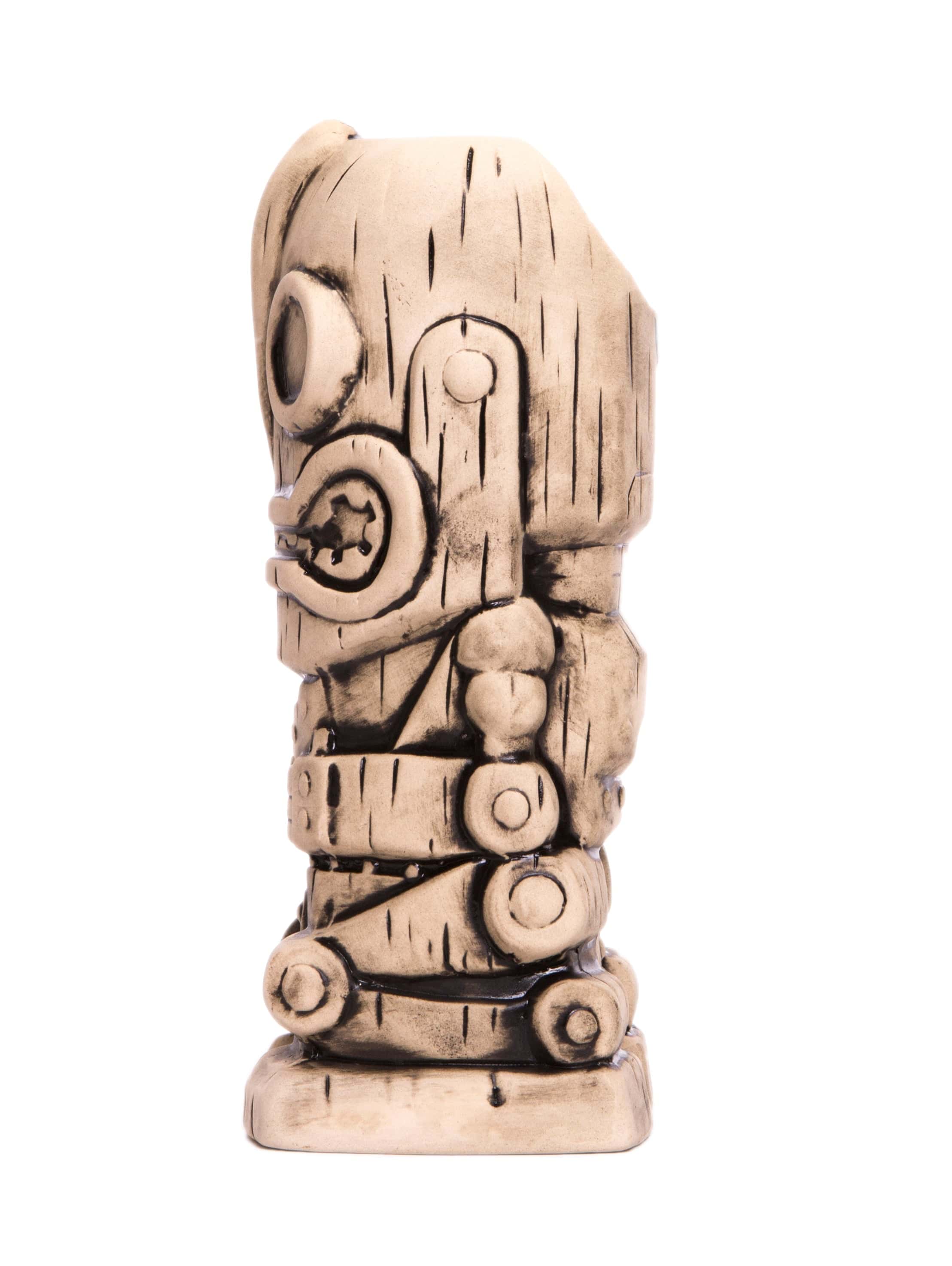 Iron Giant Ceramic Tiki Mug - Handcrafted Bone Design for Tropical Cocktails & Home Bar Decor - Perfect for Luau Parties, Tiki Bars & Gift Giving