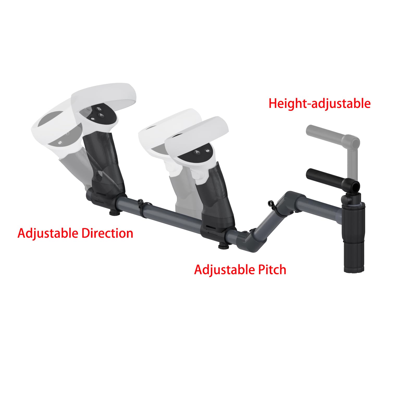 Baomaeyea VR Gunstock for Meta Quest 2 - Magnetic Rifle Stock Adapter Compatible with Meta Quest 2 VR Controllers - Improves Stability & Precision Control for Shooting Games - Perfect for FPS, Action & Simulation VR Gaming