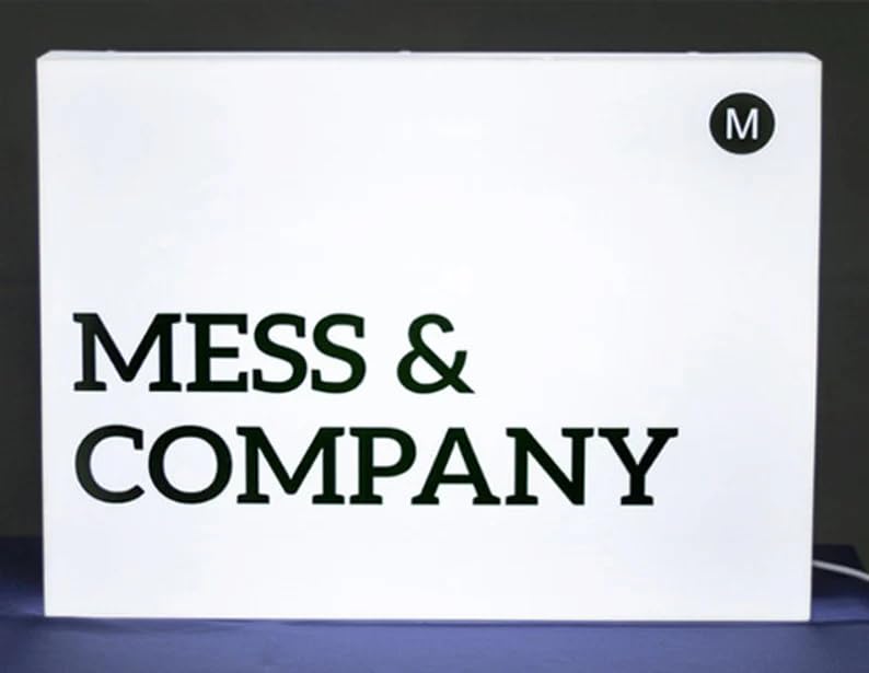 Custom LED Light Box with Acrylic Front - Personalized Logo Sign for Coffee Shops, Hotels & Retail Stores - Indoor Business Advertising & Decorative Lighting (Circle Shape)