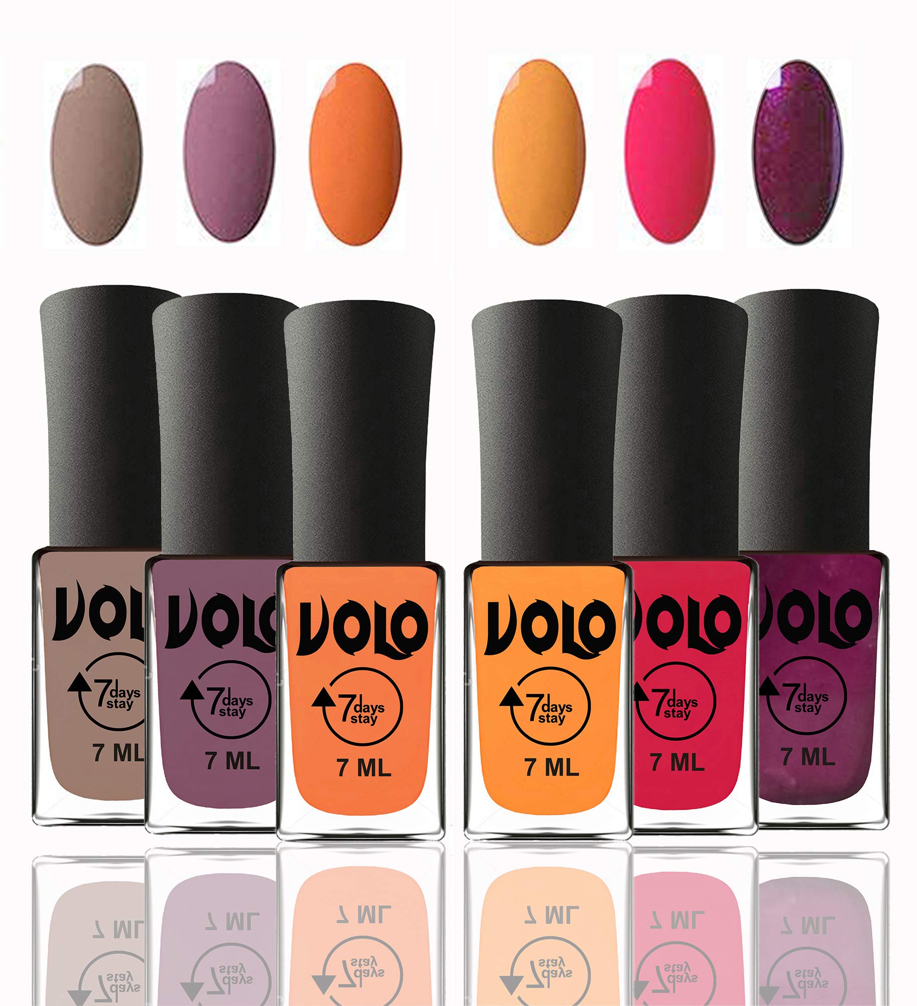 Volo 12-Piece Nail Polish Set for Women & Girls - Long Lasting, Multi-Color Nail Paints - Perfect for Manicures, Pedicures, and DIY Nail Art at Home