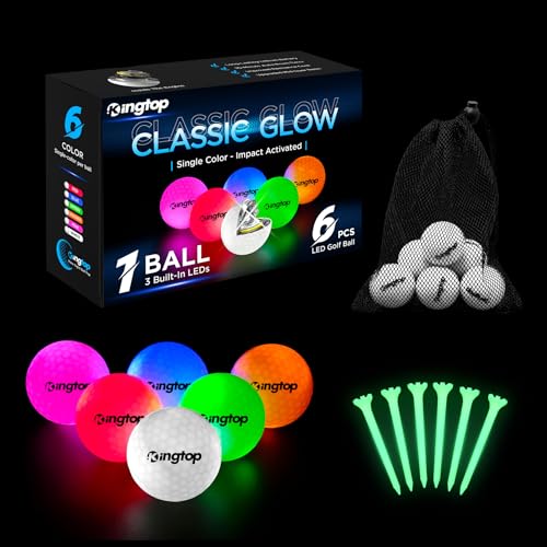 Classic Glow- Single Color- Impact Activated- 6Pack