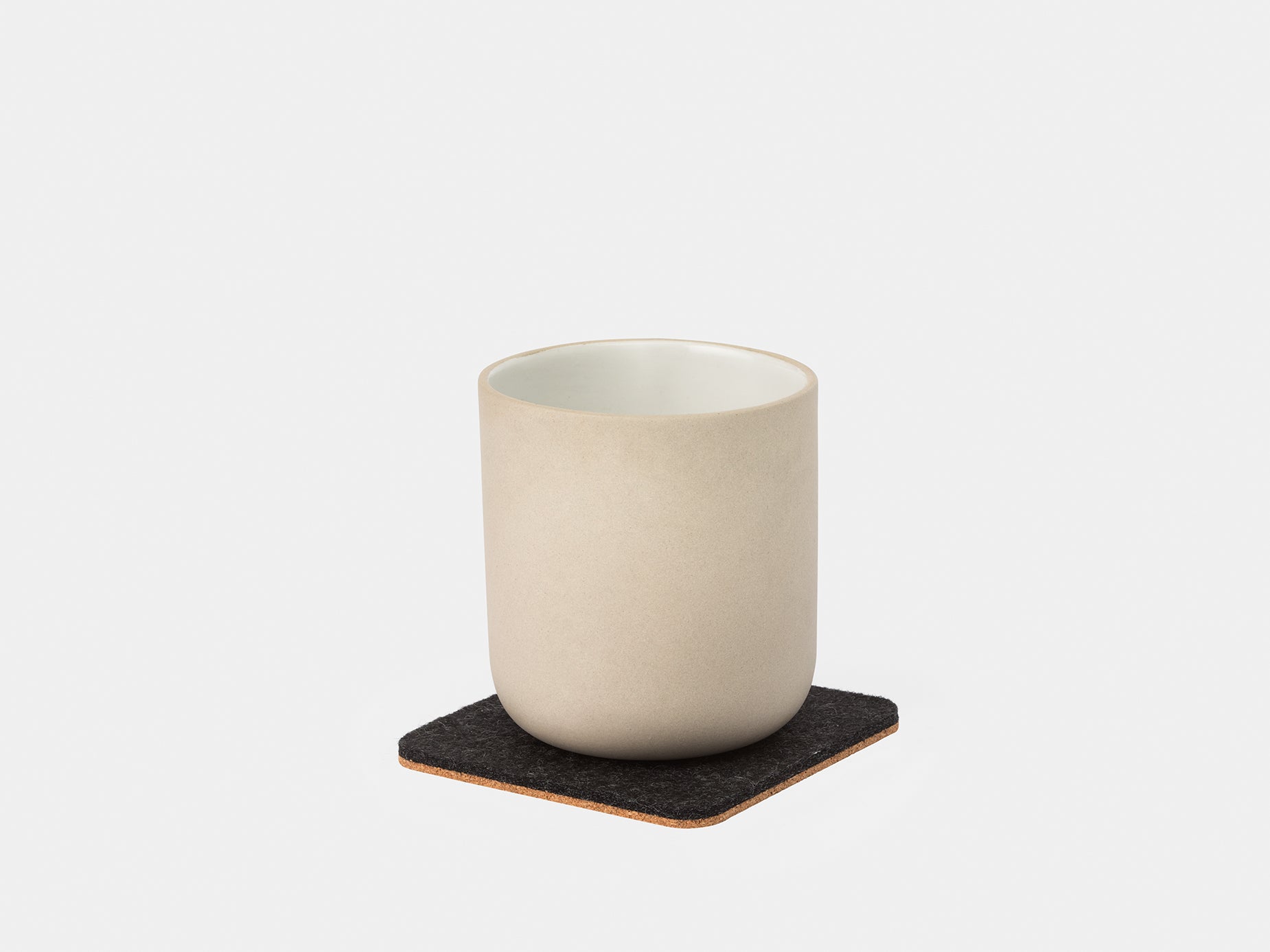 Premium Felt & Cork Coasters Set of 6 - Absorbent Drink Coasters for Coffee, Wine & Beer - Elegant Home Bar & Dining Table Decor - Perfect for Parties, Weddings & Housewarming Gifts