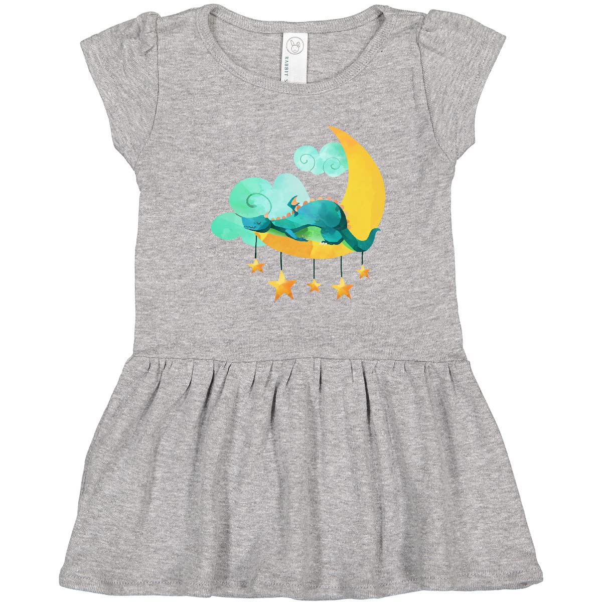 Inktastic Moon Dragon Toddler Dress for Play & Sleep