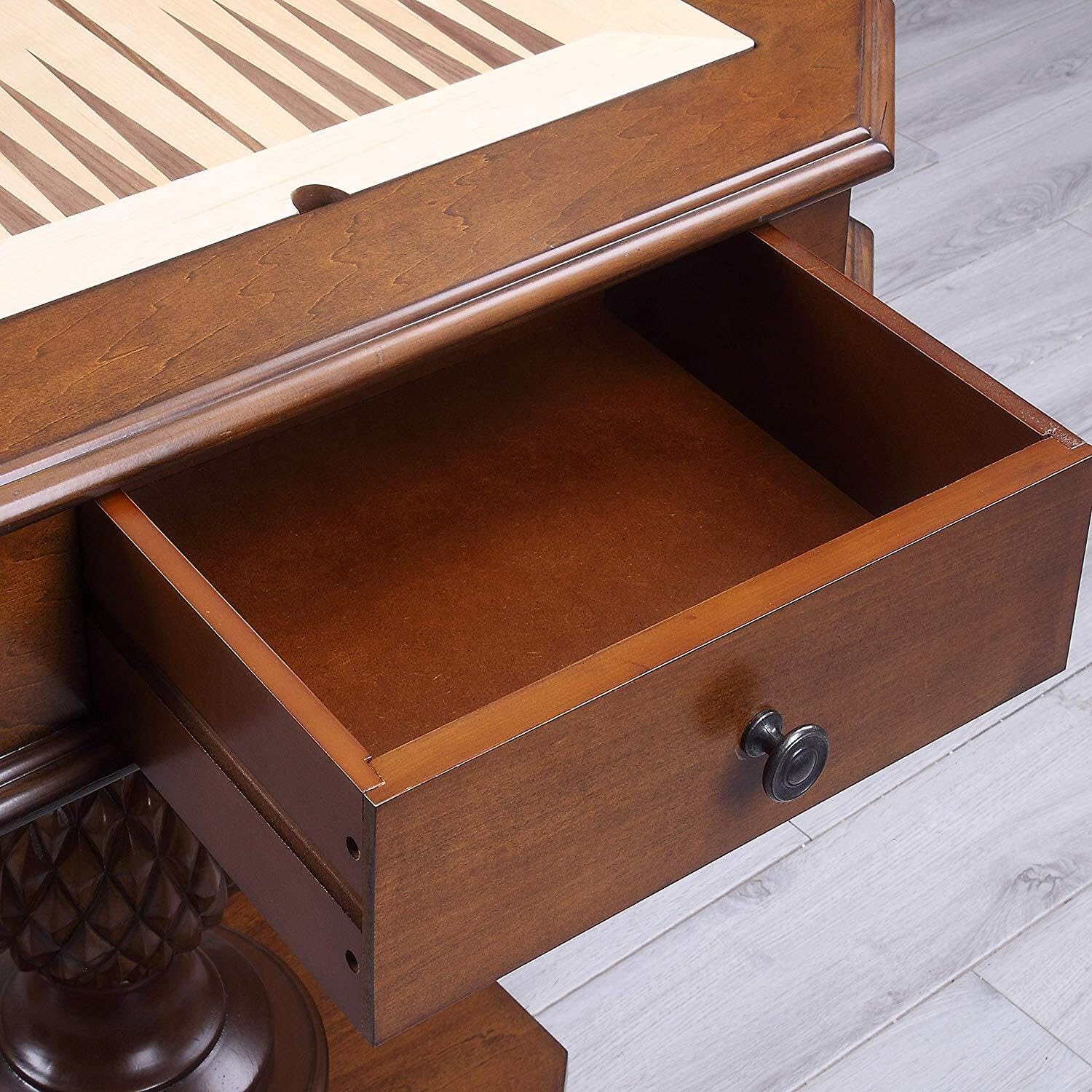 Premium Urban Upmarket Game Table - Solid Cherry Wood - Perfect for Living Room, Game Room, or Man Cave Entertainment