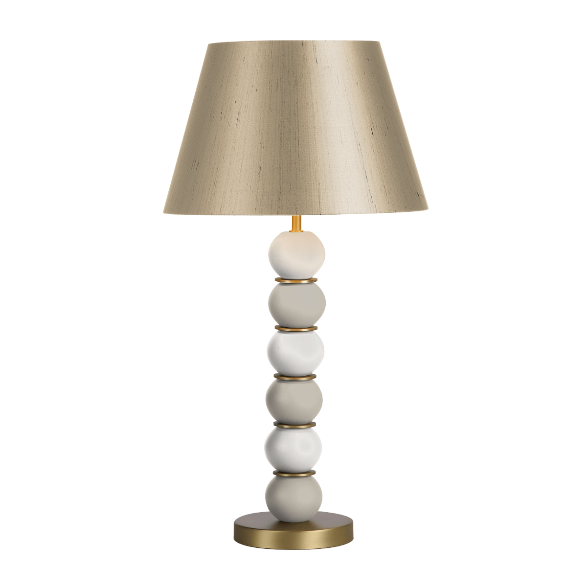 Bobble Table Lamp with Custom Finish Base - E27 Socket - Perfect for Bedroom, Living Room, and Office Decor