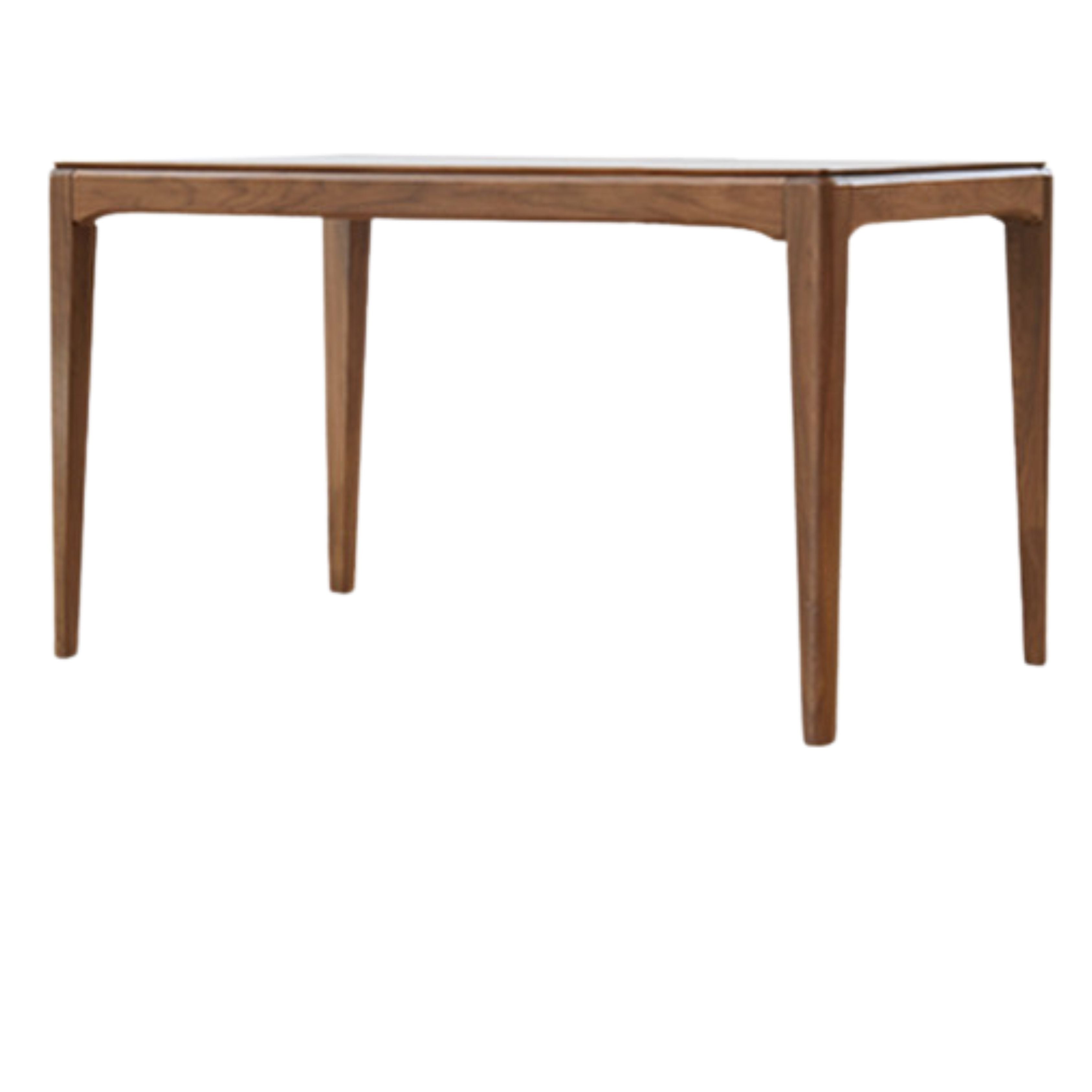 Premium Black Walnut & Ash Solid Wood Modern Nordic Dining Table - Elegant Light Luxury Design for Home, Restaurant, and Office Use