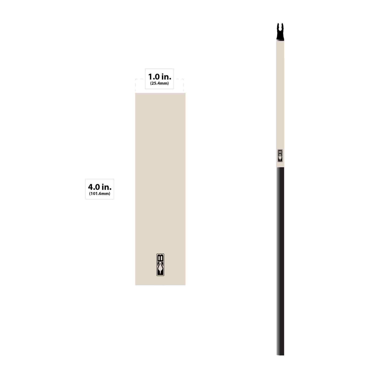Bohning Solid Color Arrow Wrap 4-Pack (Small 17/64) - Perfect for Archery Target Practice and Bowhunting Accessories