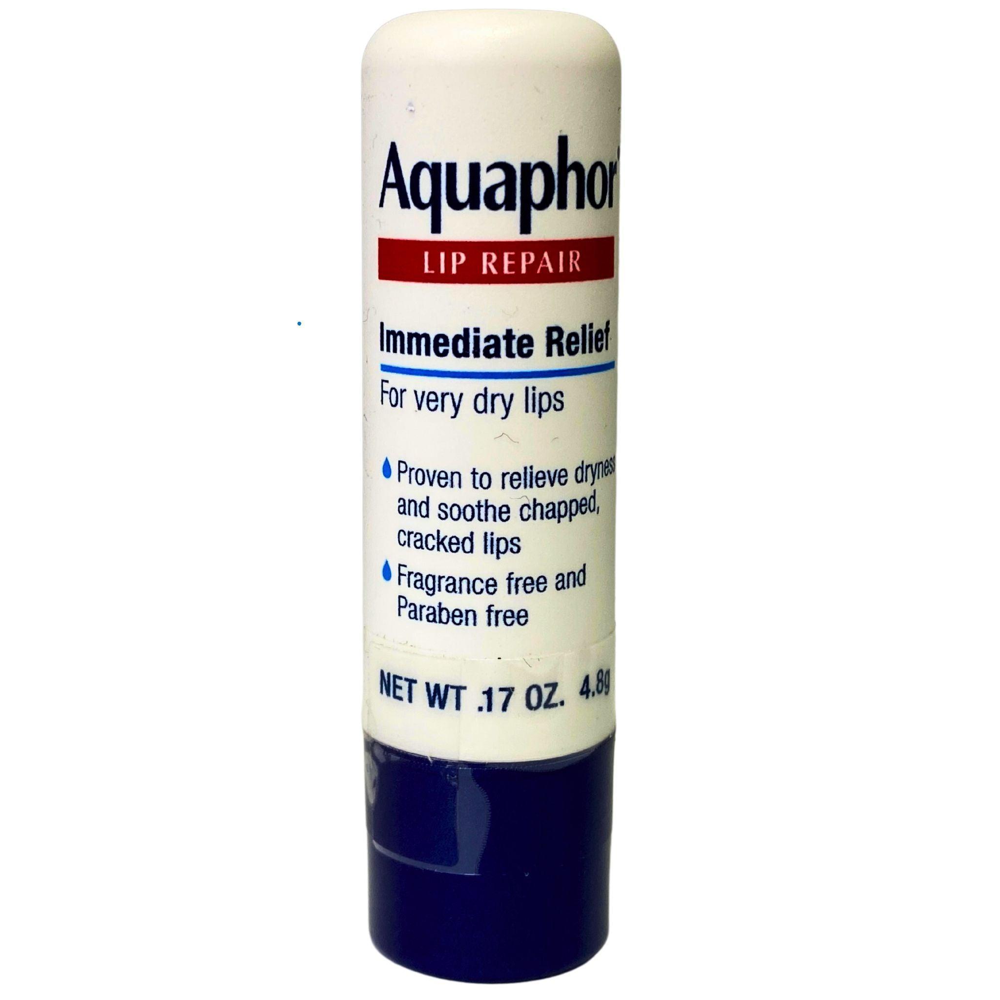 Aquaphor Lip Repair Balm for Very Dry & Chapped Lips - Immediate Relief .17oz (96 Pack) - Perfect for Winter, Travel & Daily Lip Care