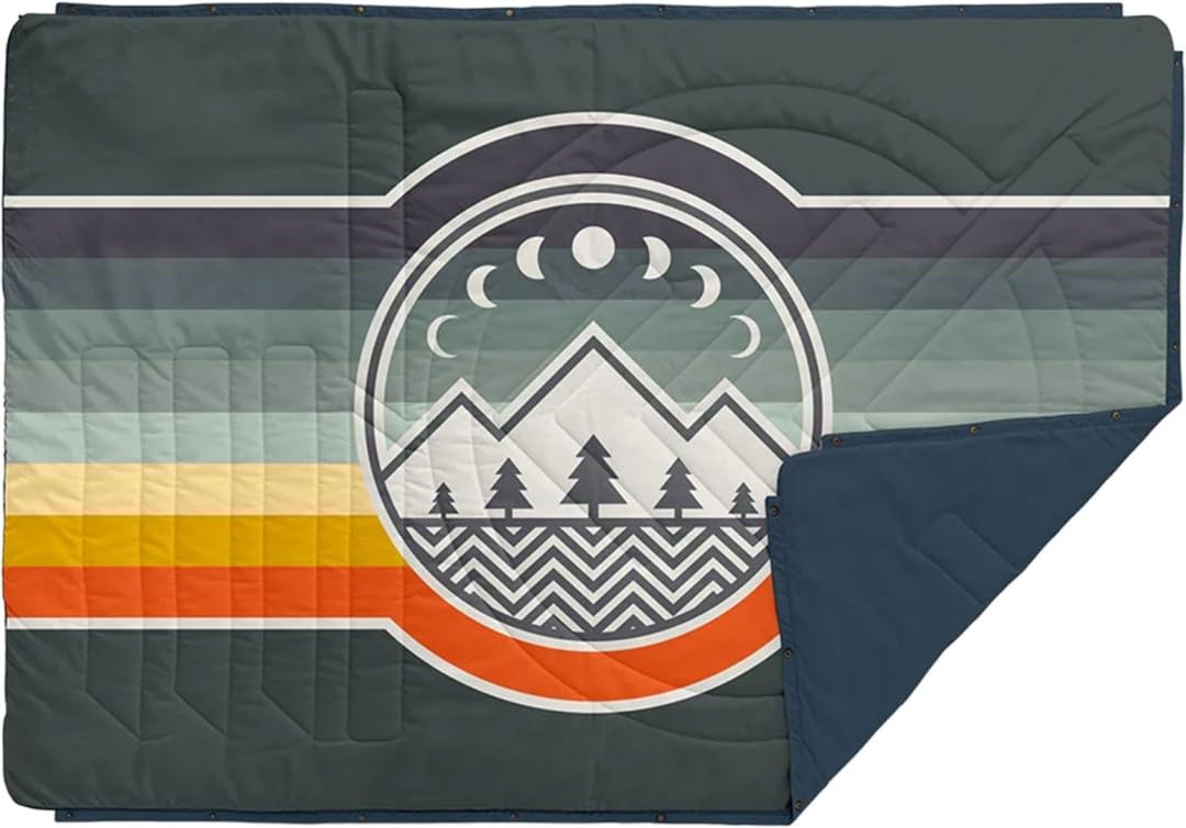 VOITED Camping Blanket - Waterproof Ripstop Outdoor Blanket Convertible to Pillow, Sleep Sack & Cape - Ultra Soft Travel Blanket for Van Life, Hiking, Picnics, Beach - Insulated Large Blanket for Camping, Backpacking & Outdoor Adventures