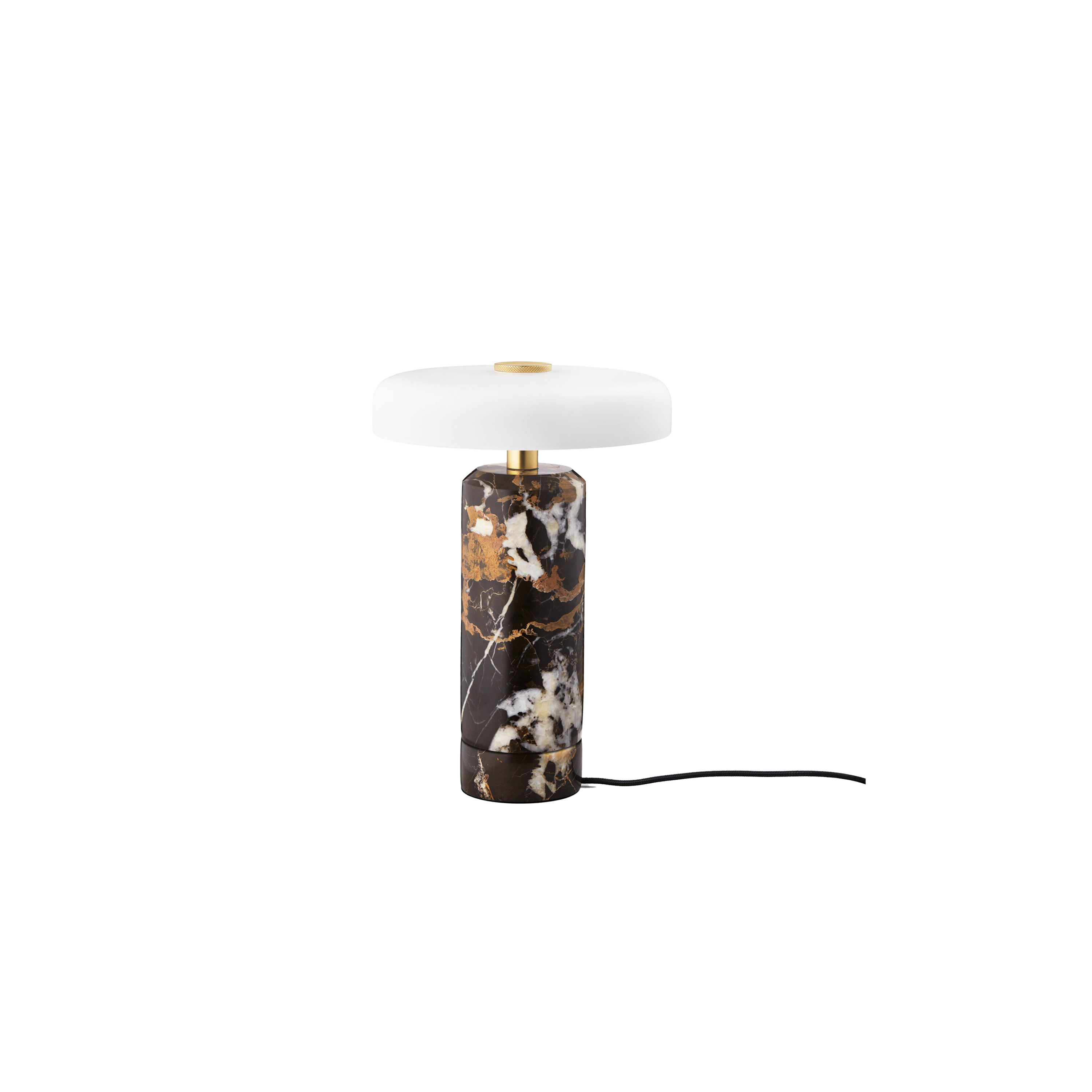 Elegant Marble LED Portable Lamp - USB Rechargeable Night Light for Bedroom, Nursery, Office & Outdoor Camping