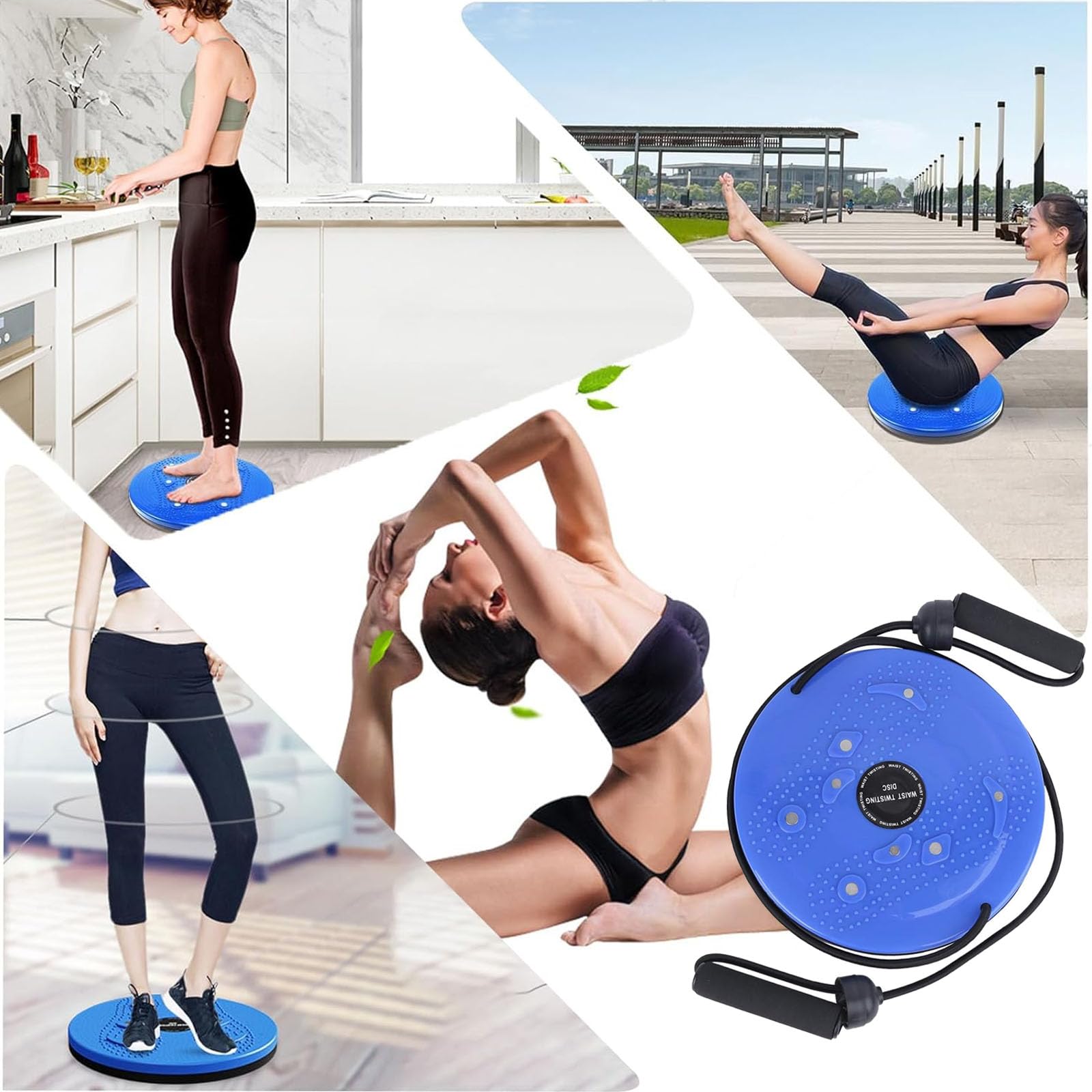 JIAYUYUARPY Waist Twister Board - Exercise & Body Shaping Disc for Weight Loss, Core Strengthening & Ab Workouts (Blue) | Perfect for Home Gym, Office Fitness & Toning Routine