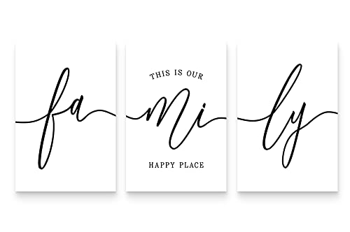 A008 White Family Wall Art