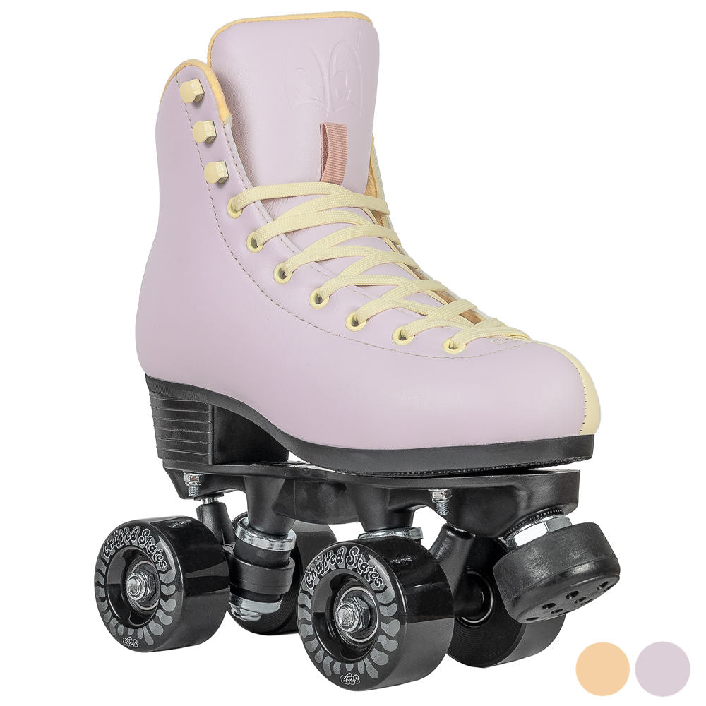 Chuffed Cruiser Roller Skates for Women & Men - Comfortable Outdoor Quad Skates with Light-Up Wheels - Perfect for Park, Rink, and Street Skating