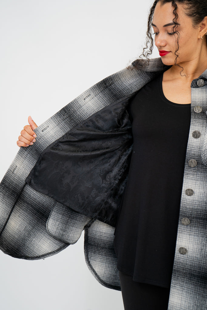 Andrea Women's Phoenix Boiled Wool Coat - Warm Winter Jacket for Casual Outings & Office Wear