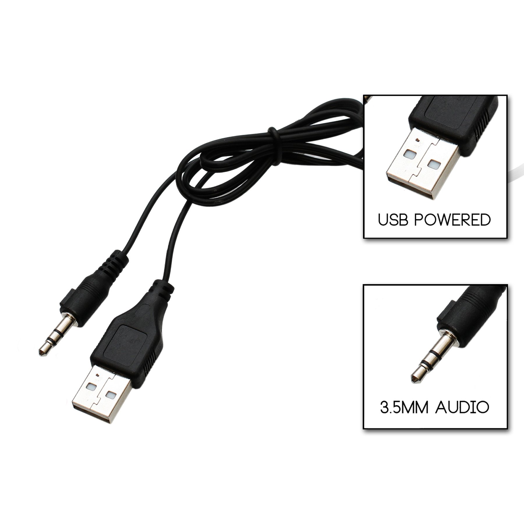 Frisby FS-610 USB Powered Computer Speakers for PC Laptop Desktop - High Quality Multimedia Sound for Gaming, Movies & Music