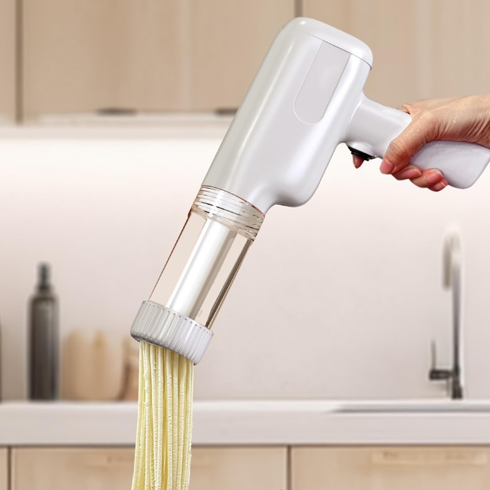 Electric Pasta Maker Machine - Automatic Handheld Noodle Maker for Fresh Homemade Spaghetti, Fettuccine & More | Perfect for Italian Cooking, Family Dinners & Restaurant-Quality Meals at Home