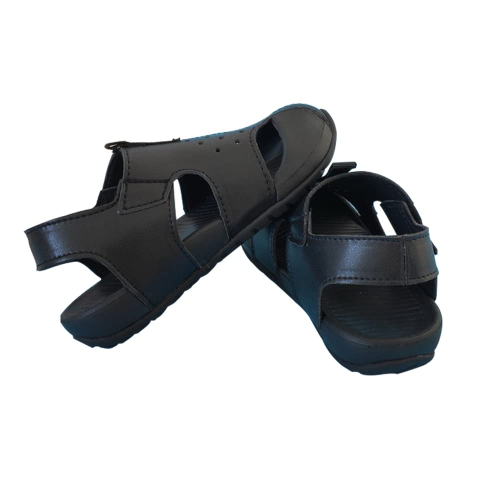 Boys Closed Toe Leather Sandals for Summer Beach & Outdoor Play