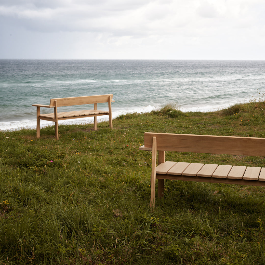 GL101 Timbur Outdoor Bench - Durable Teak Wood Garden Bench for Patio, Deck, Backyard - Weather-Resistant & Comfortable Seating for Outdoor Relaxation