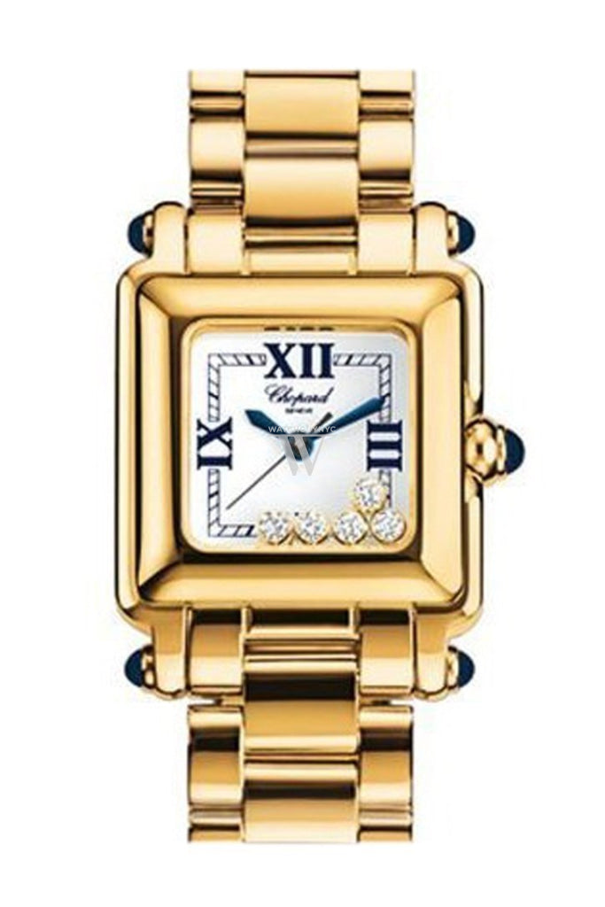 Chopard Happy Sport Ladies Watch - White Dial, Gold Stainless Steel, Quartz Movement (Model 276851-0007) | Perfect for Business, Party & Everyday Wear
