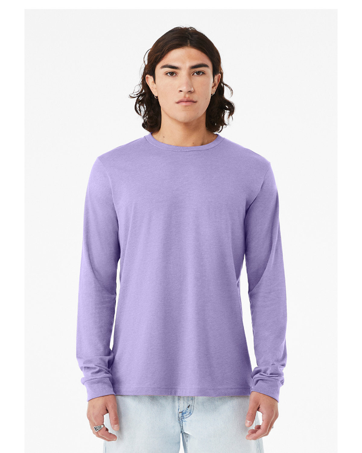 Bella + Canvas 3501CVC Unisex CVC Jersey Long Sleeve T-Shirt - Soft Comfort Fit Crewneck Tee for Men & Women - Perfect for Casual Wear, Layering & Everyday Outfits