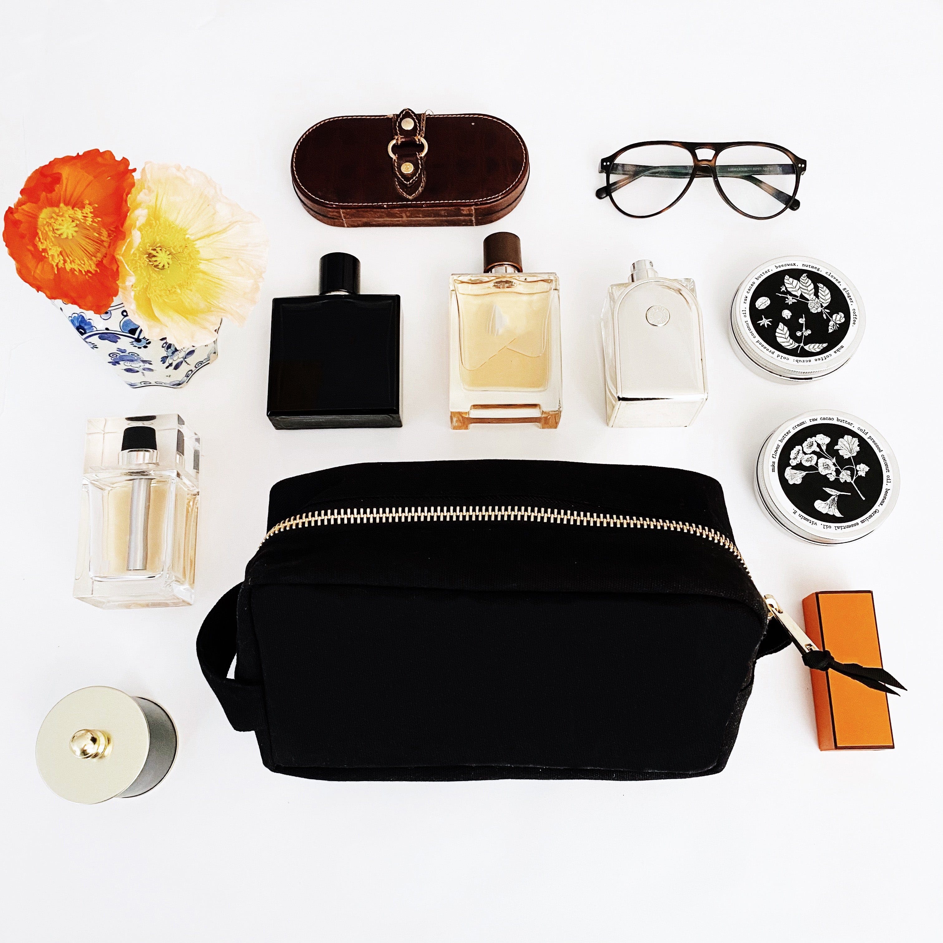 Premium Large Black Toiletry Bag for Travel - Waterproof Cosmetic Organizer Pouch with Multiple Compartments - Perfect for Toiletries, Makeup, and Shower Essentials on Trips