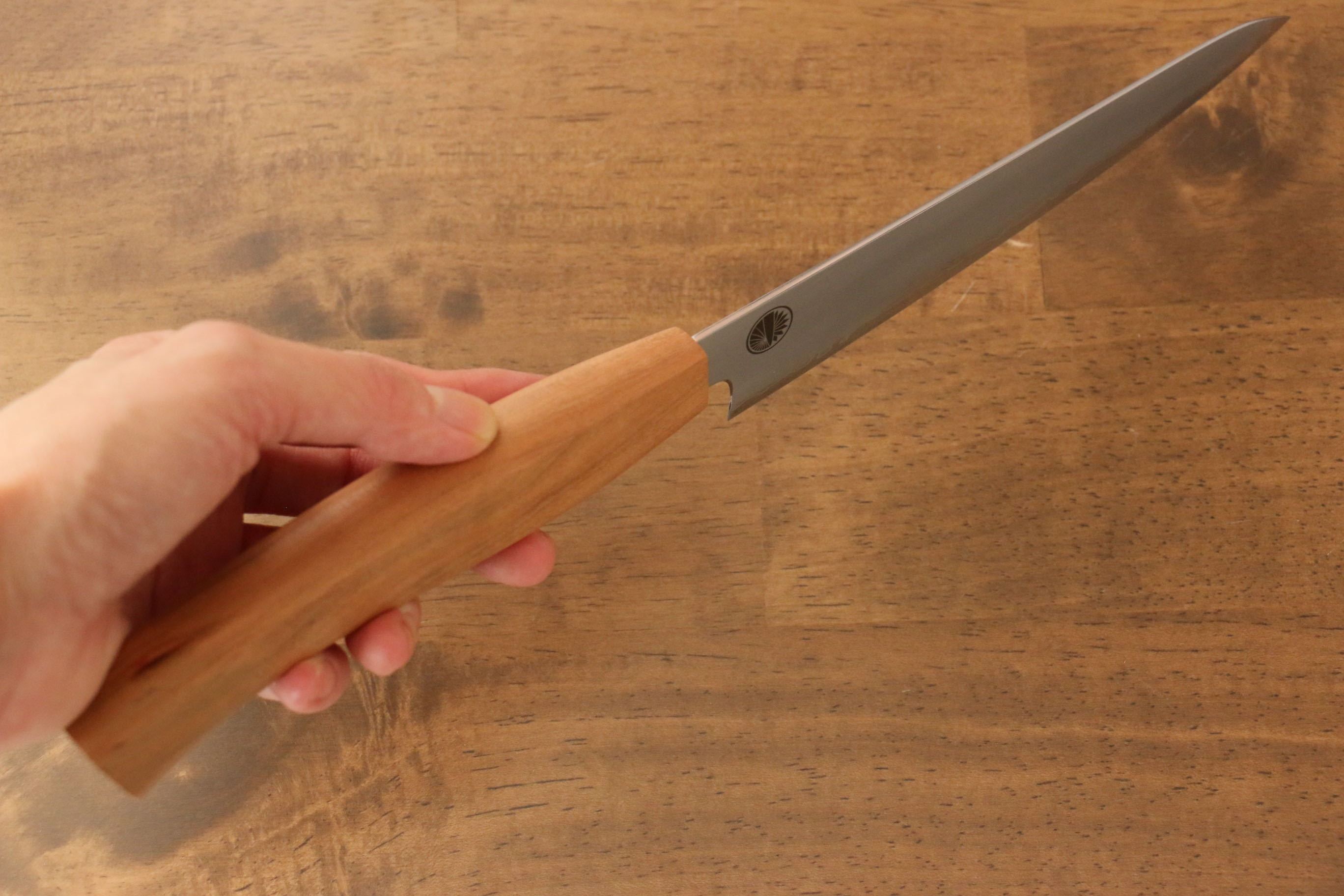 Jikko VG10 Japanese Petty Utility Knife 150mm with Cherry Wood Handle - Perfect for Home Cooking, Slicing, and Precision Cutting
