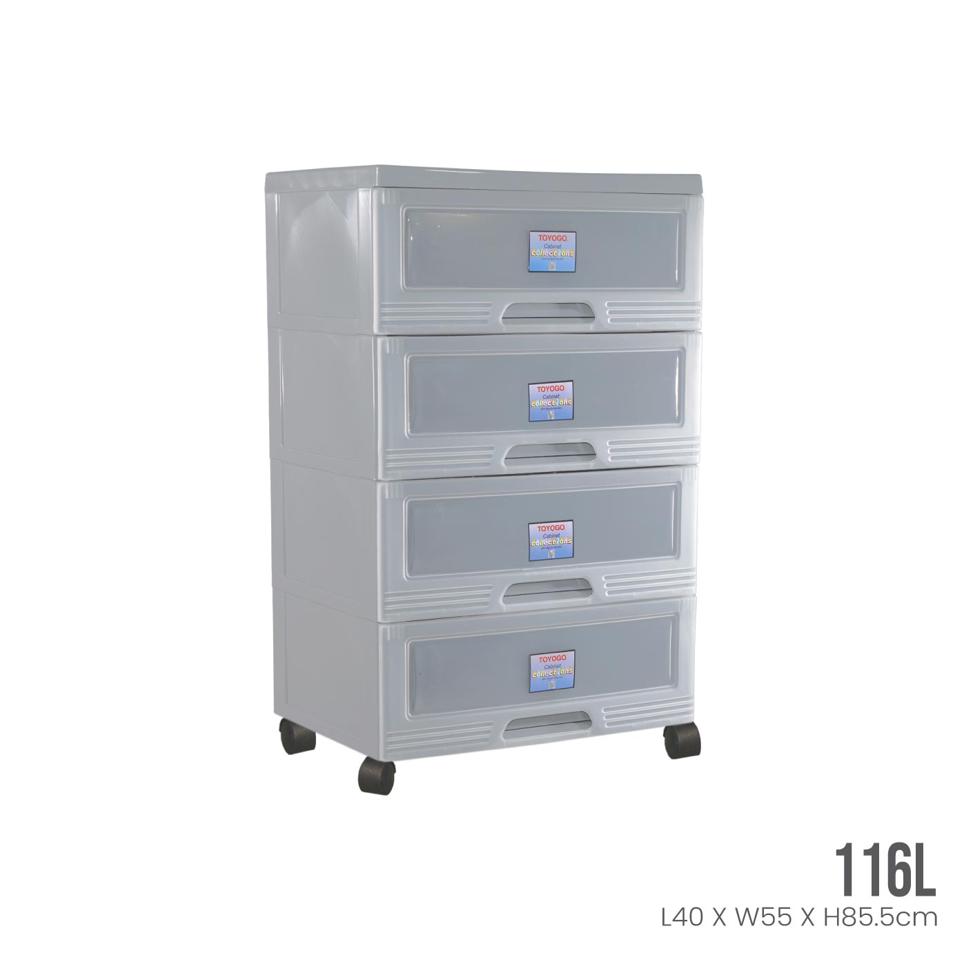 4-Tier Rolling Storage Cabinet with Wheels - Heavy Duty Metal Shelving Unit for Home, Office, Garage Organization - Perfect for Pantry, Closet, Laundry Room & Workshop Storage Solutions