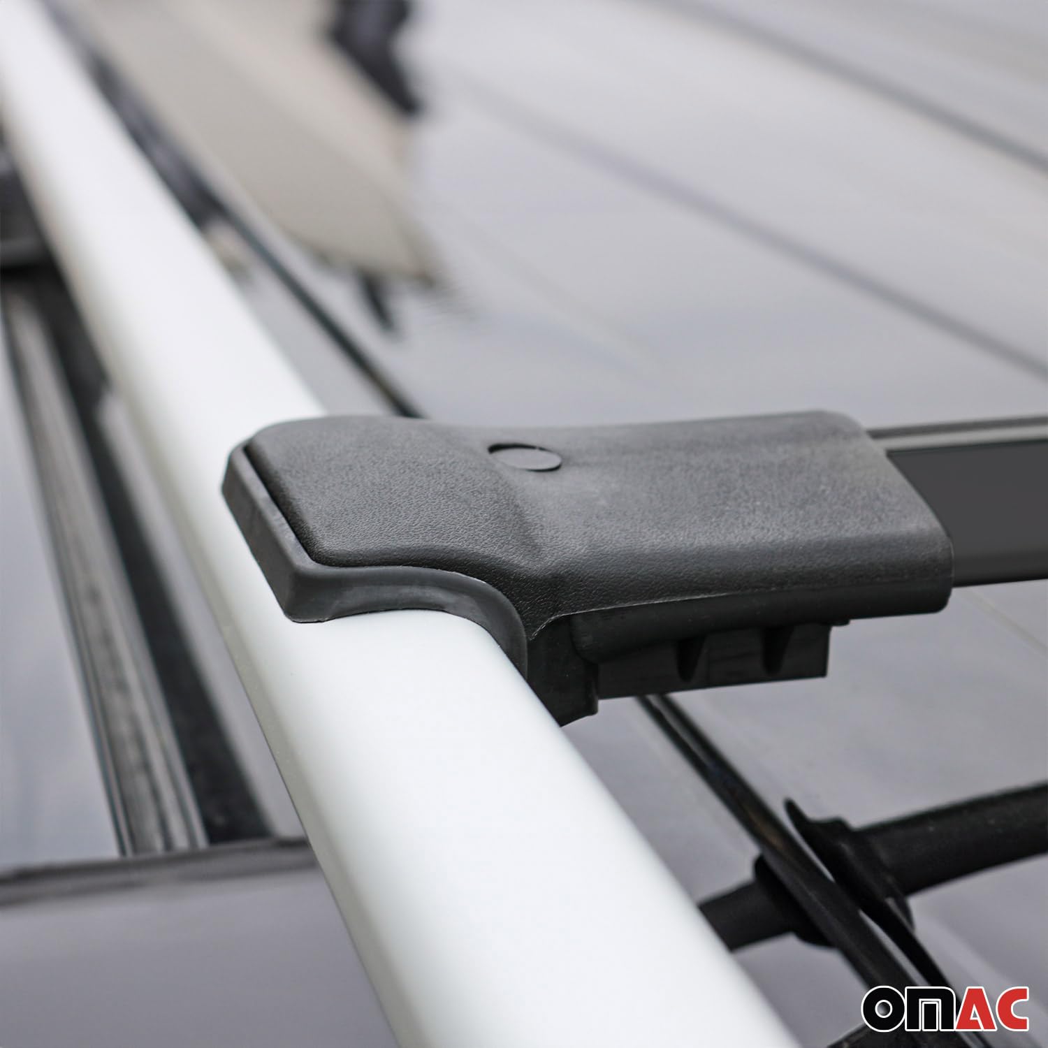 OMAC Aluminum Roof Rack Cross Bars - Heavy Duty Luggage Carrier for Ford Escape 2008-2012 (2-Piece Set, Black) - Perfect for Camping, Road Trips & Outdoor Adventures