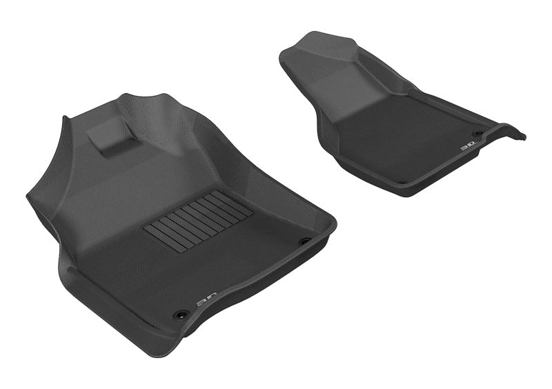 3D MAXpider Kagu Custom Fit Floor Mats for 2012-2020 Dodge Ram 1500/2500/3500 (Regular & Quad Cab) - 1st Row All-Weather Protection - Perfect for Off-Roading & Daily Commutes